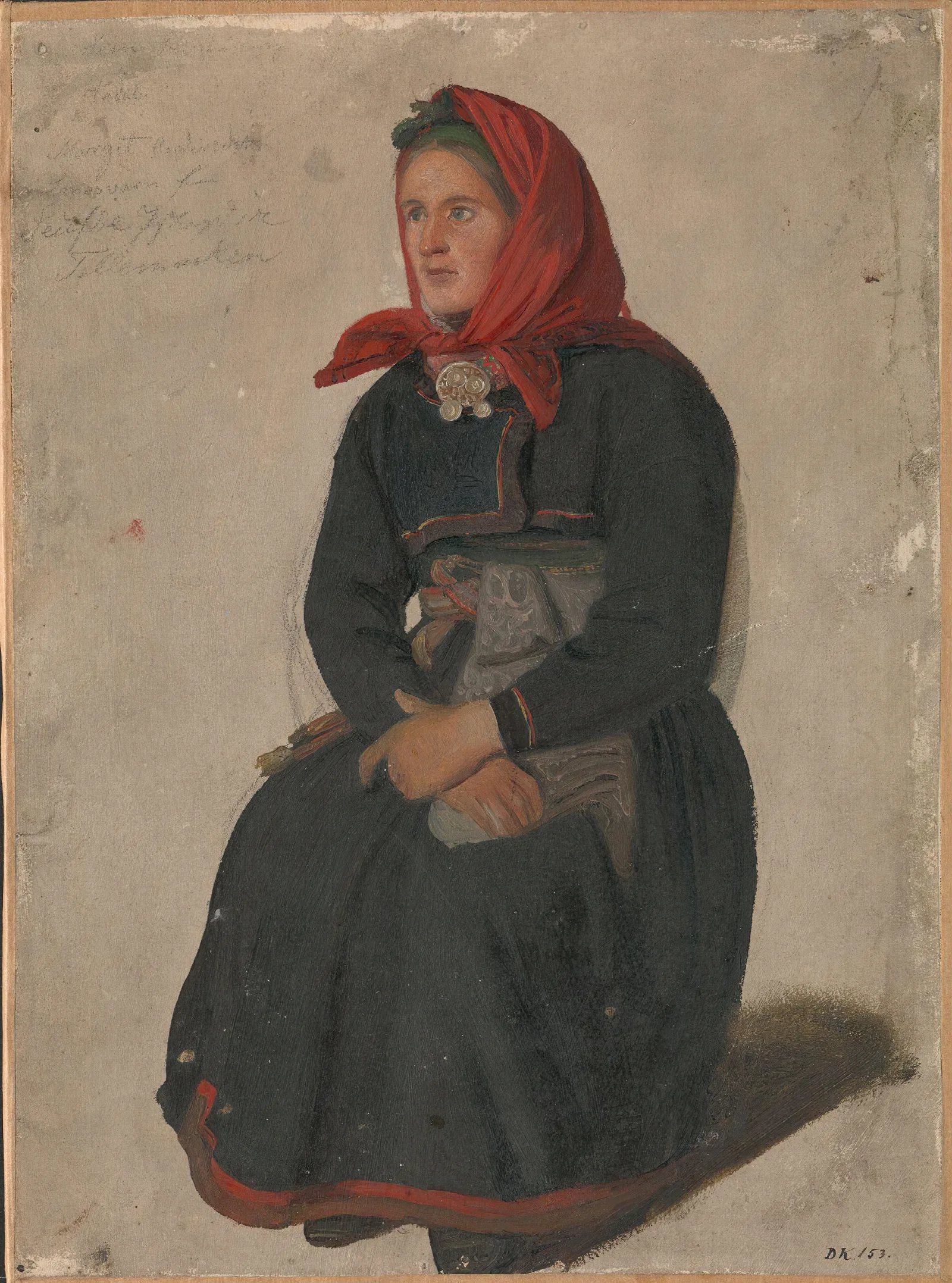 Peasant Woman From Telemark Wall Art by Adolph Tidemand - Canvas Print