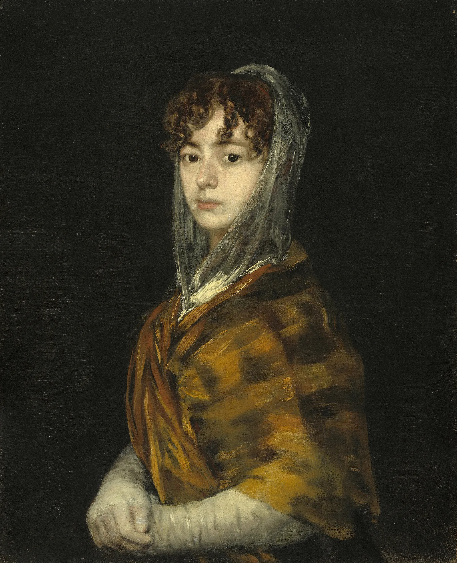 Senora Sabasa Garcia Wall Art by Francisco de Goya - Canvas Print
