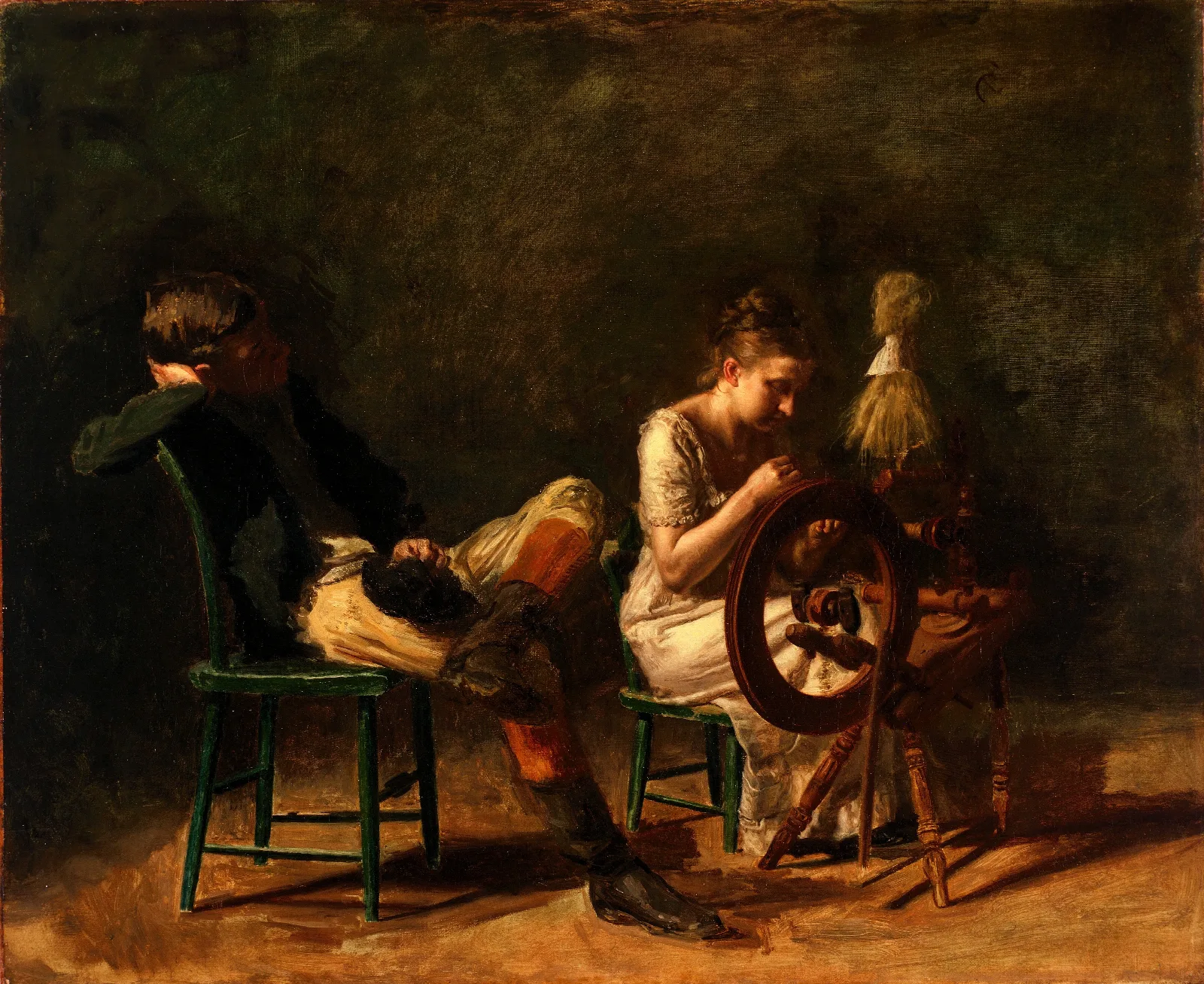 The Courtship 3 Wall Art by Thomas Eakins - Canvas Print