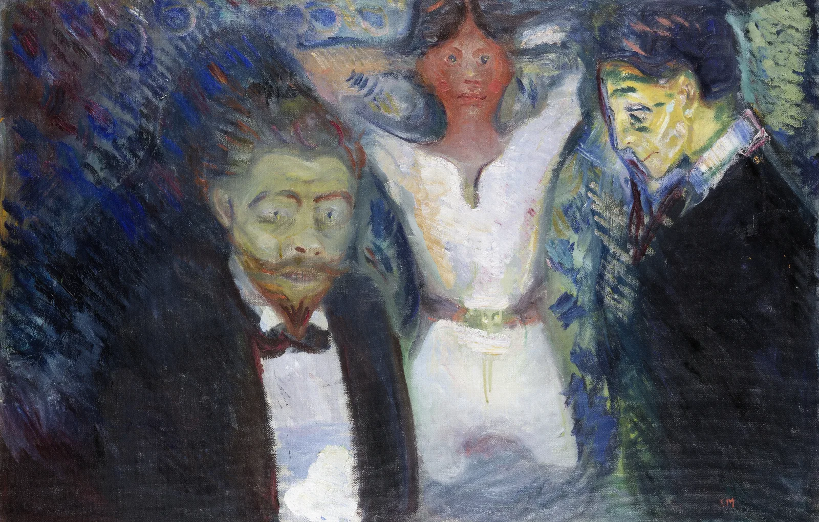 Jealousy Wall Art by Edvard Munch - Canvas Print