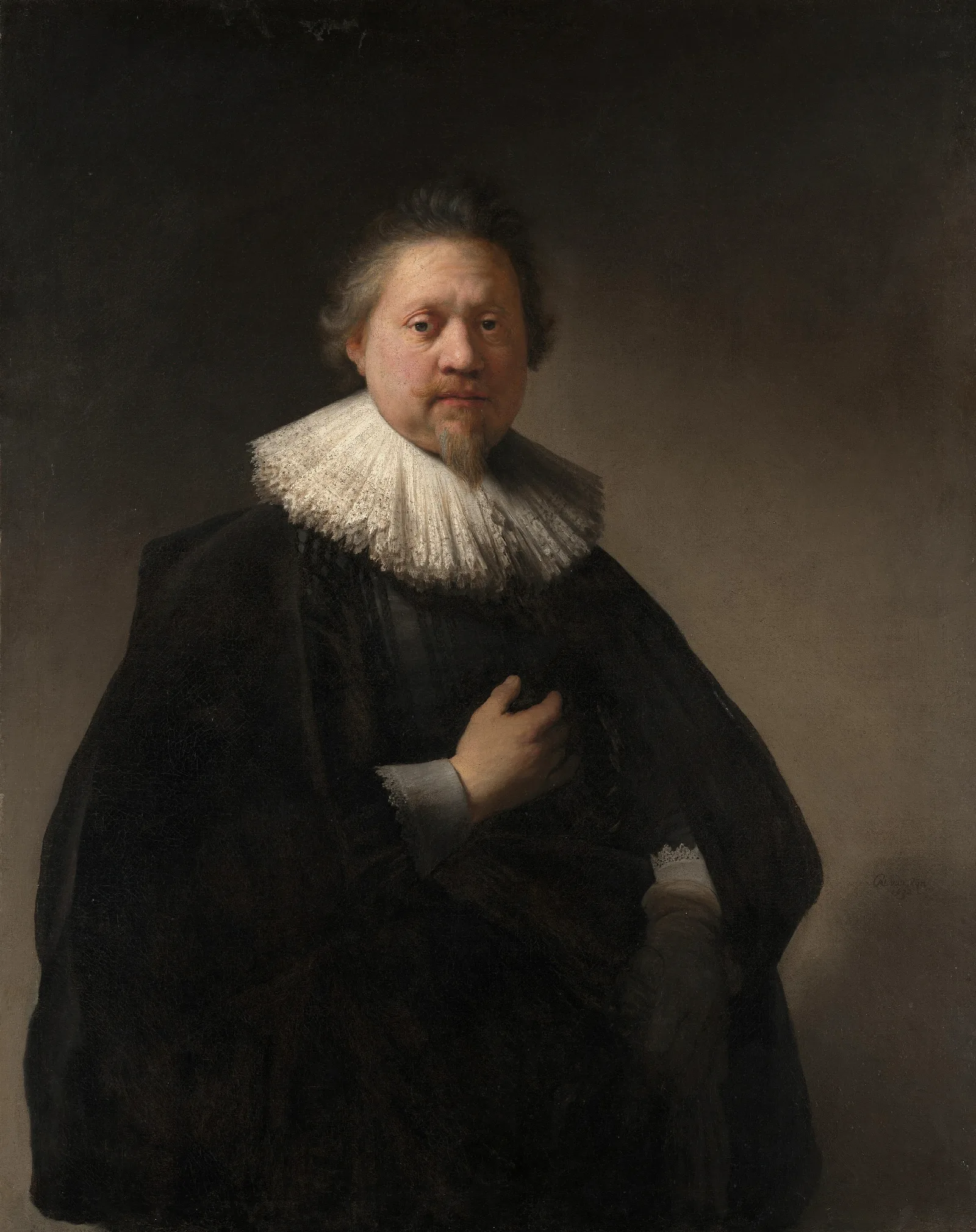 Portrait Of A Man 13 Wall Art by Rembrandt van Rijn - Canvas Print