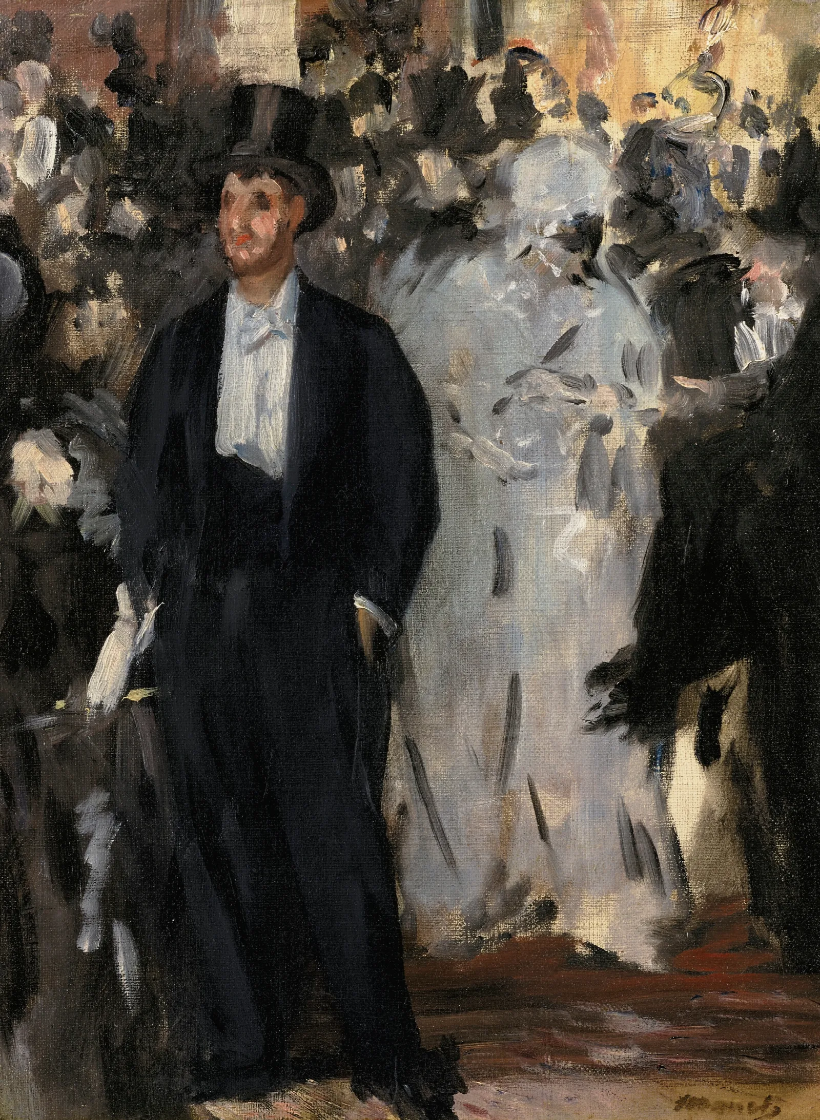 Le Bal De Lopera 2 Wall Art by Édouard Manet - Canvas Print