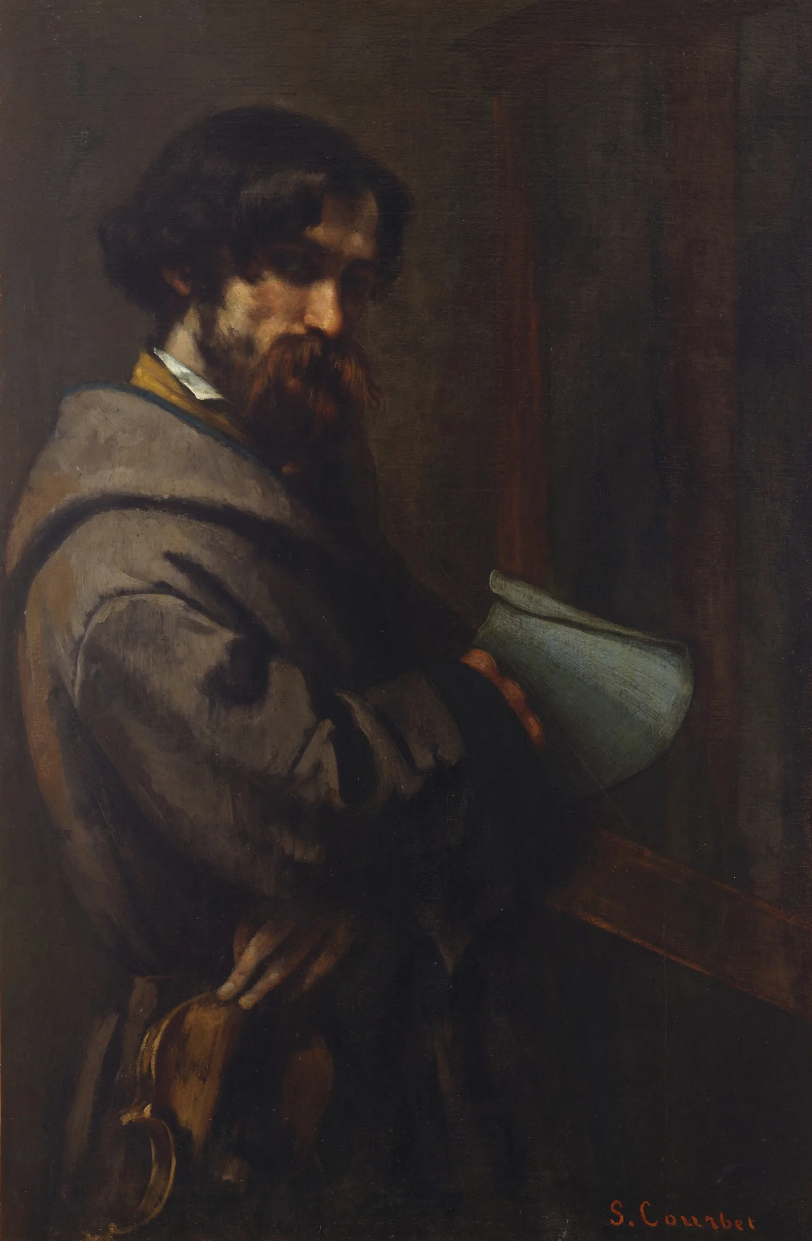 Alphonse Promayet 1822 1872 Wall Art by Gustave Courbet - Canvas Print