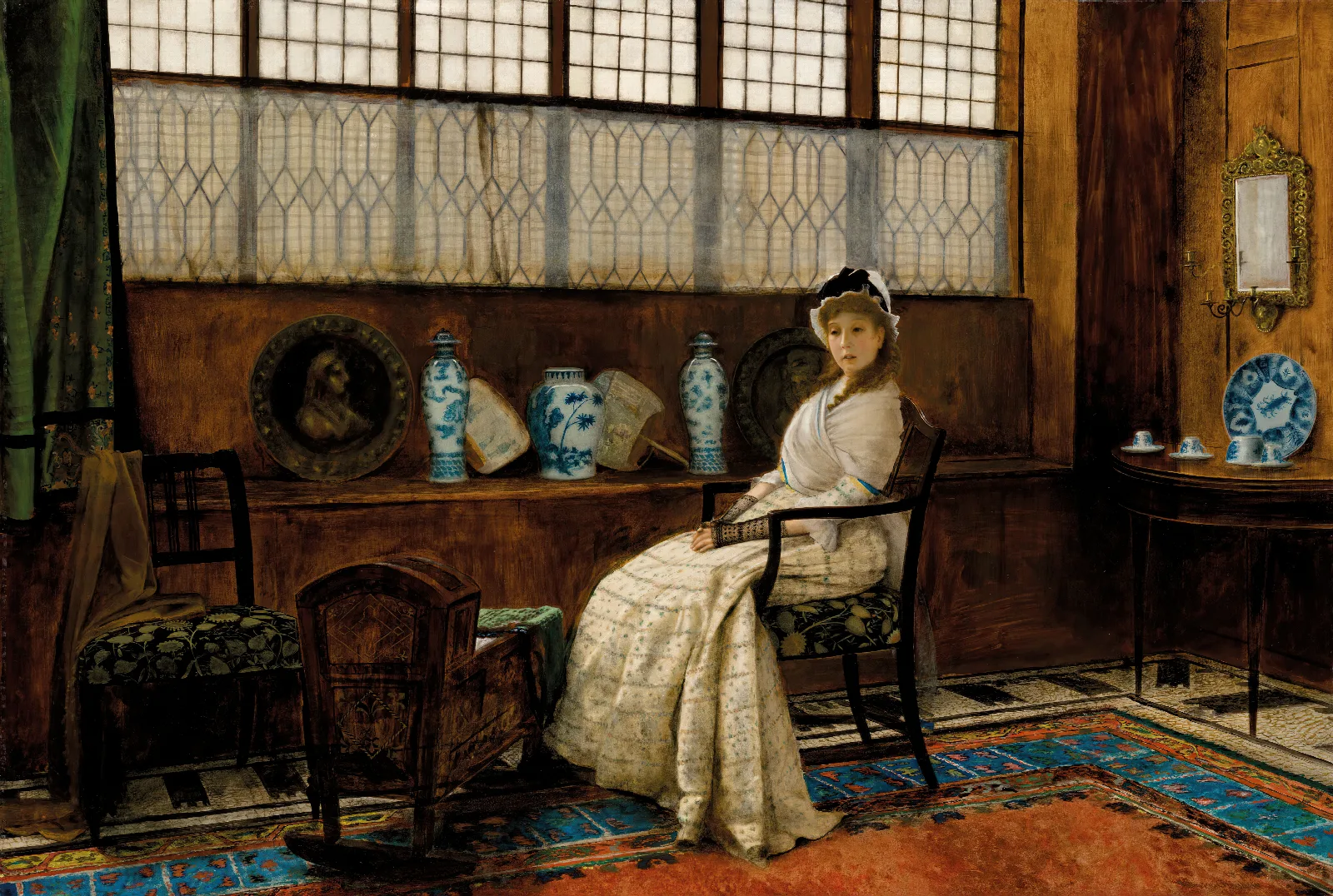 The Cradle Song Wall Art by John Atkinson Grimshaw - Canvas Print