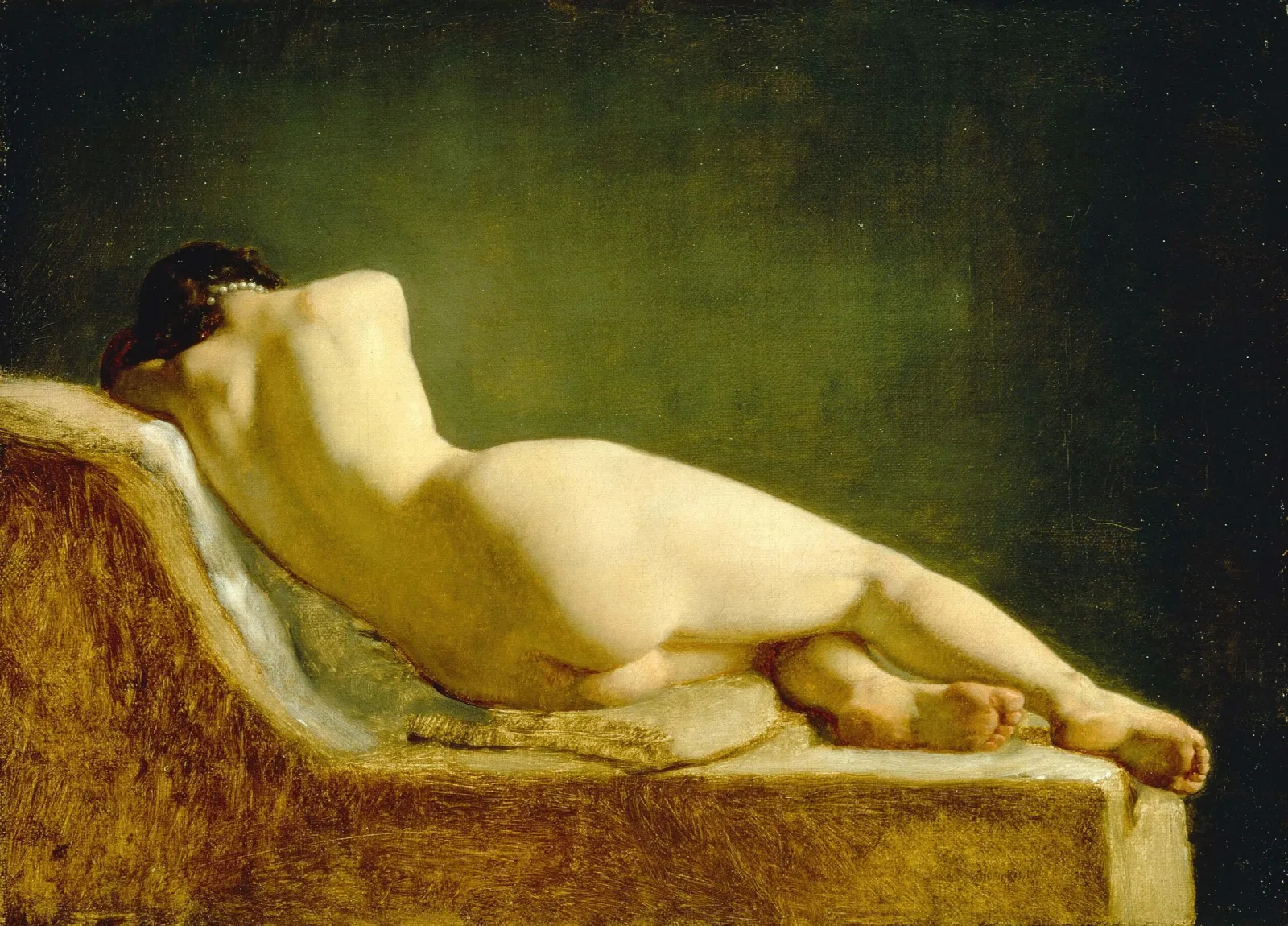 Lying Model Wall Art by Wilhelm Marstrand - Canvas Print