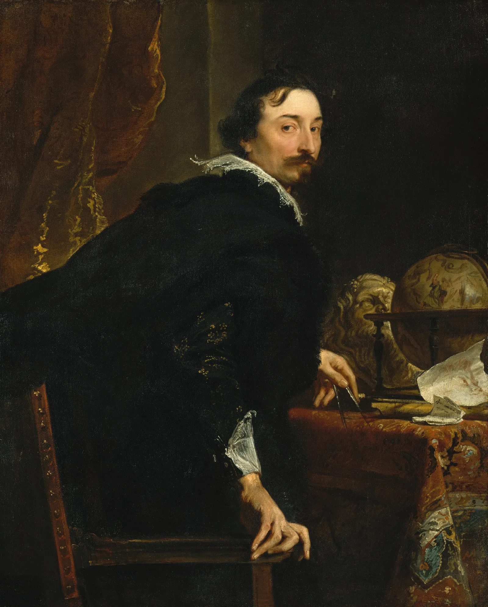 Lucas Van Uffel Died 1637 Wall Art by Anthony van Dyck - Canvas Print