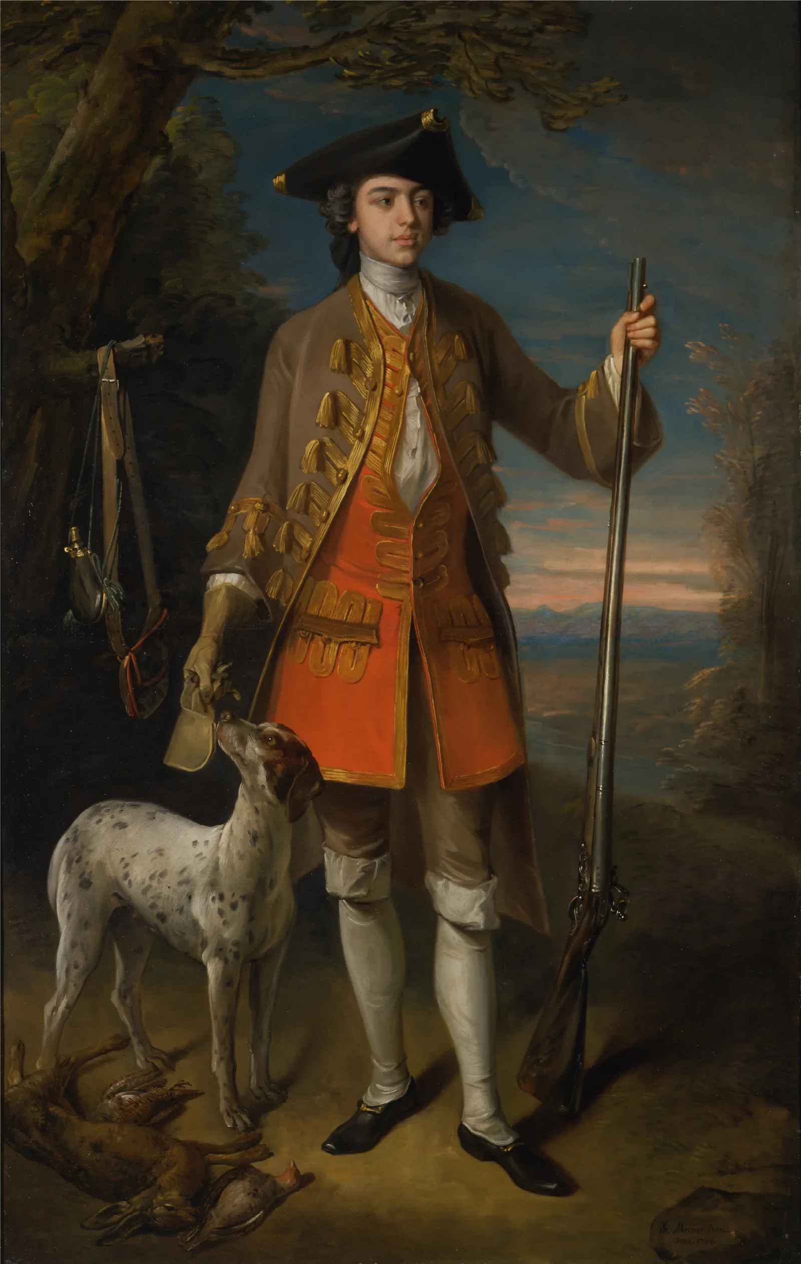 Sir Edward Hales Baronet Of Hales Place Hackington Kent Wall Art by Philippe Mercier - Canvas Print