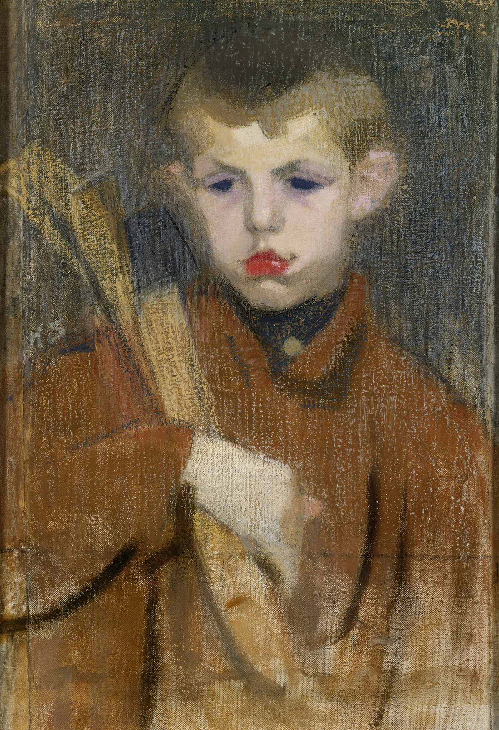 The Woodcutter I Wall Art by Helene Schjerfbeck - Canvas Print