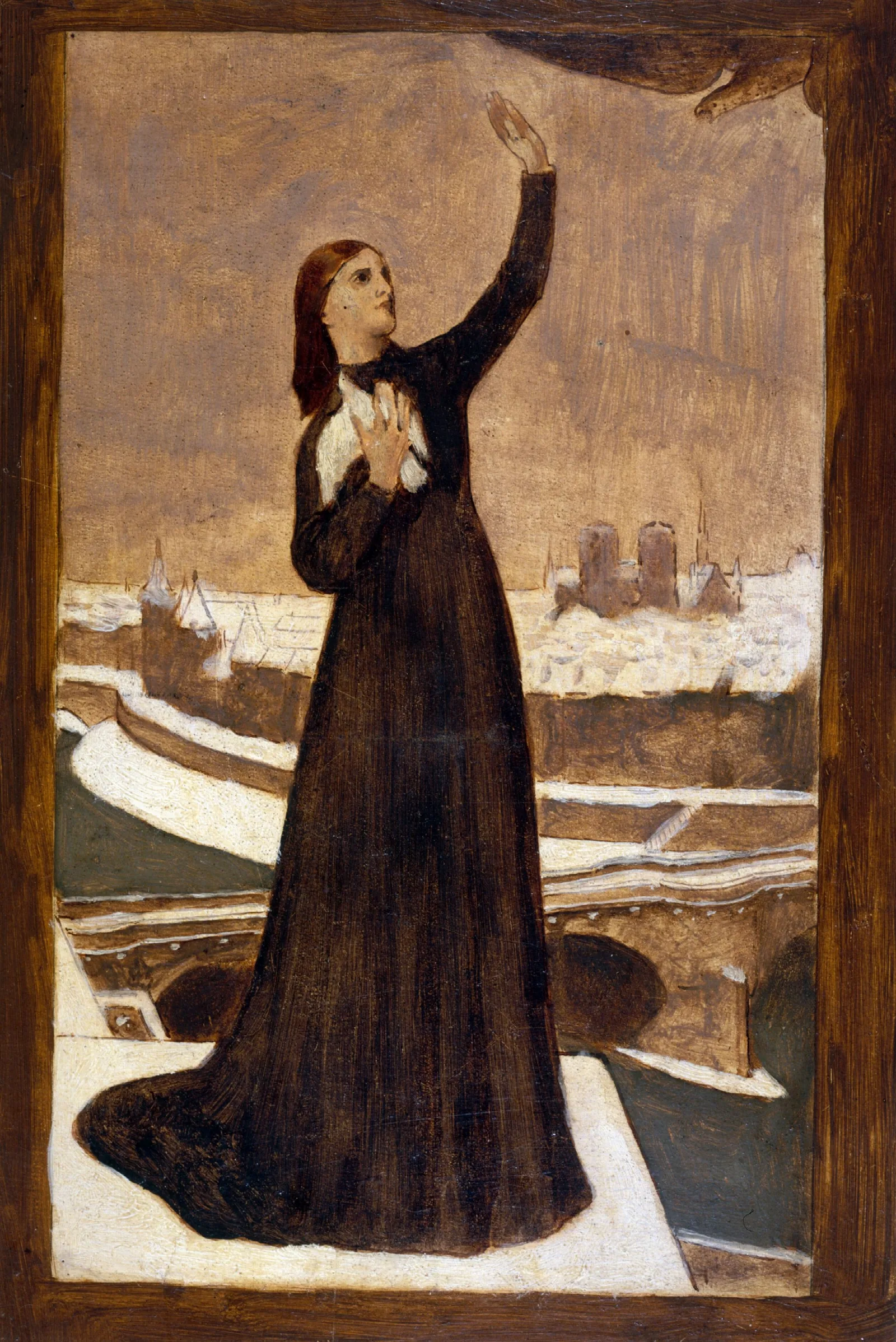 Le Pigeon Voyageur Wall Art by Pierre Puvis de Chavannes - Canvas Print