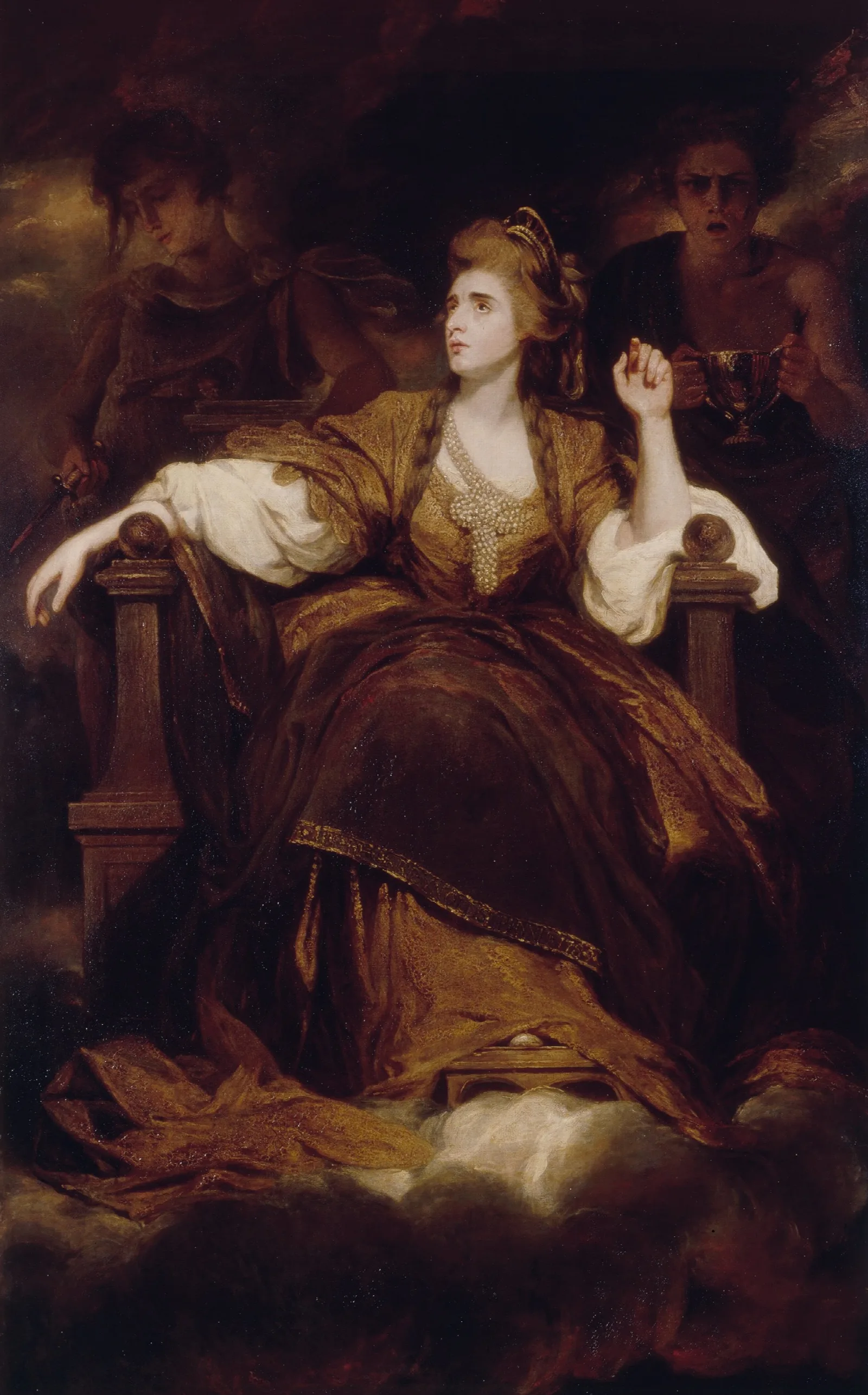 Mrs Siddons As The Tragic Muse Wall Art by Sir Joshua Reynolds - Canvas Print