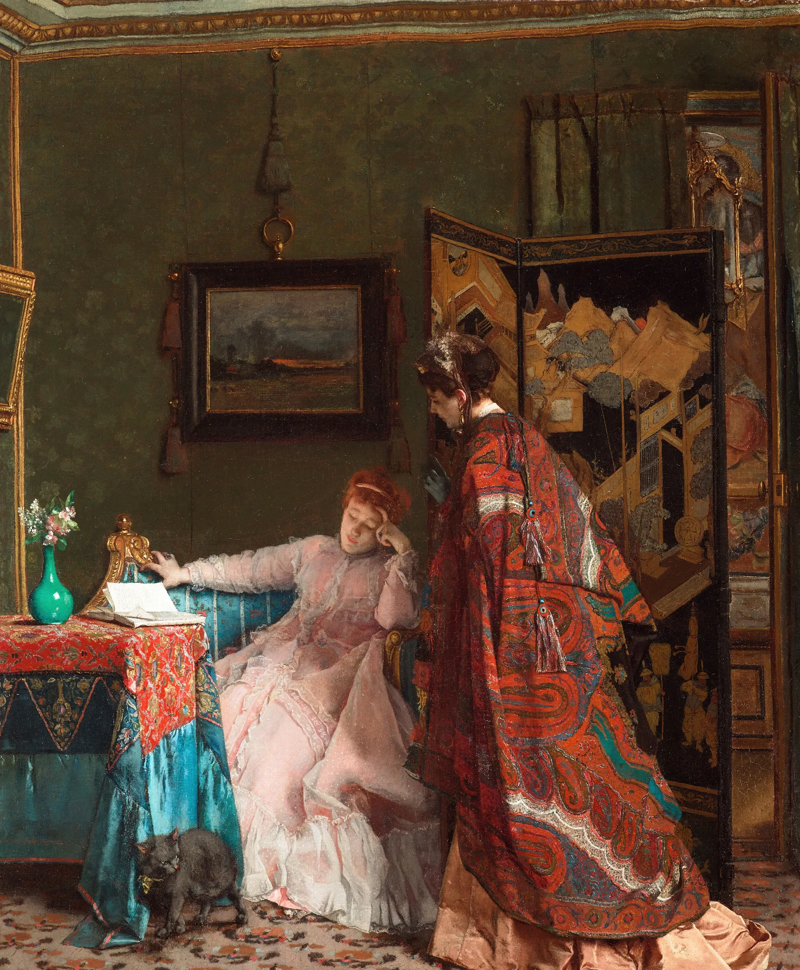 The Visit Wall Art by Alfred Stevens - Canvas Print