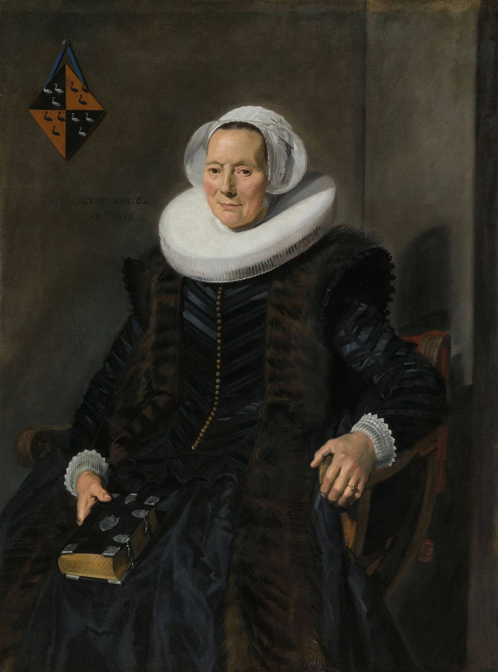 Portrait Of Maritge Claesdr Vooght Wall Art by Frans Hals - Canvas Print