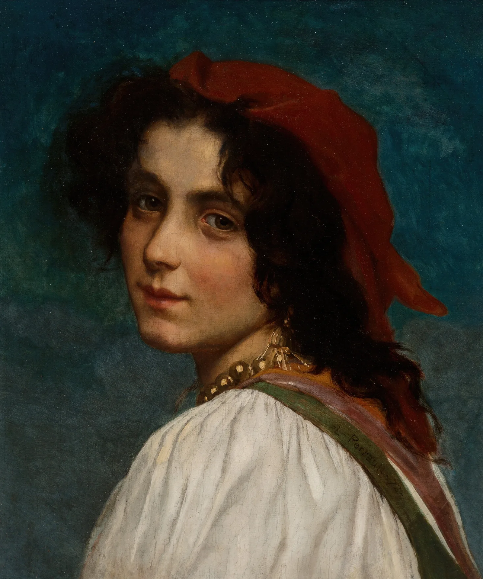 Jeaune Fille Wall Art by Léon-Jean-Basile Perrault - Canvas Print