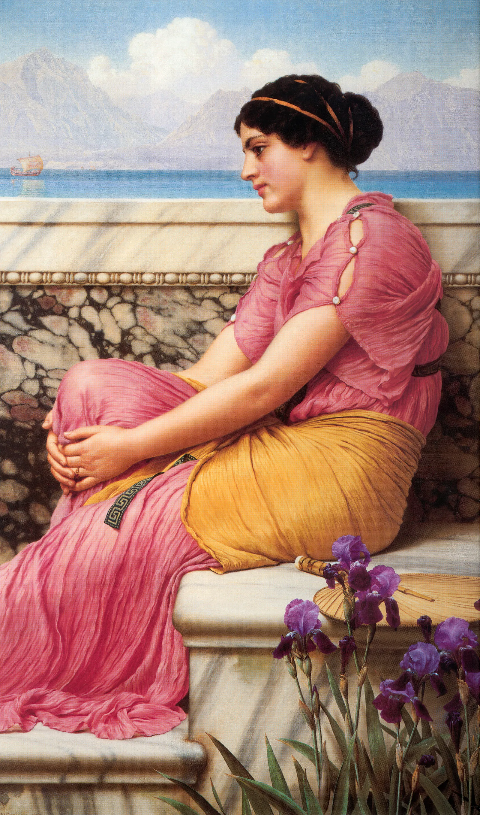 Absence Makes The Heart Grow Fonder Wall Art by John William Godward - Canvas Print