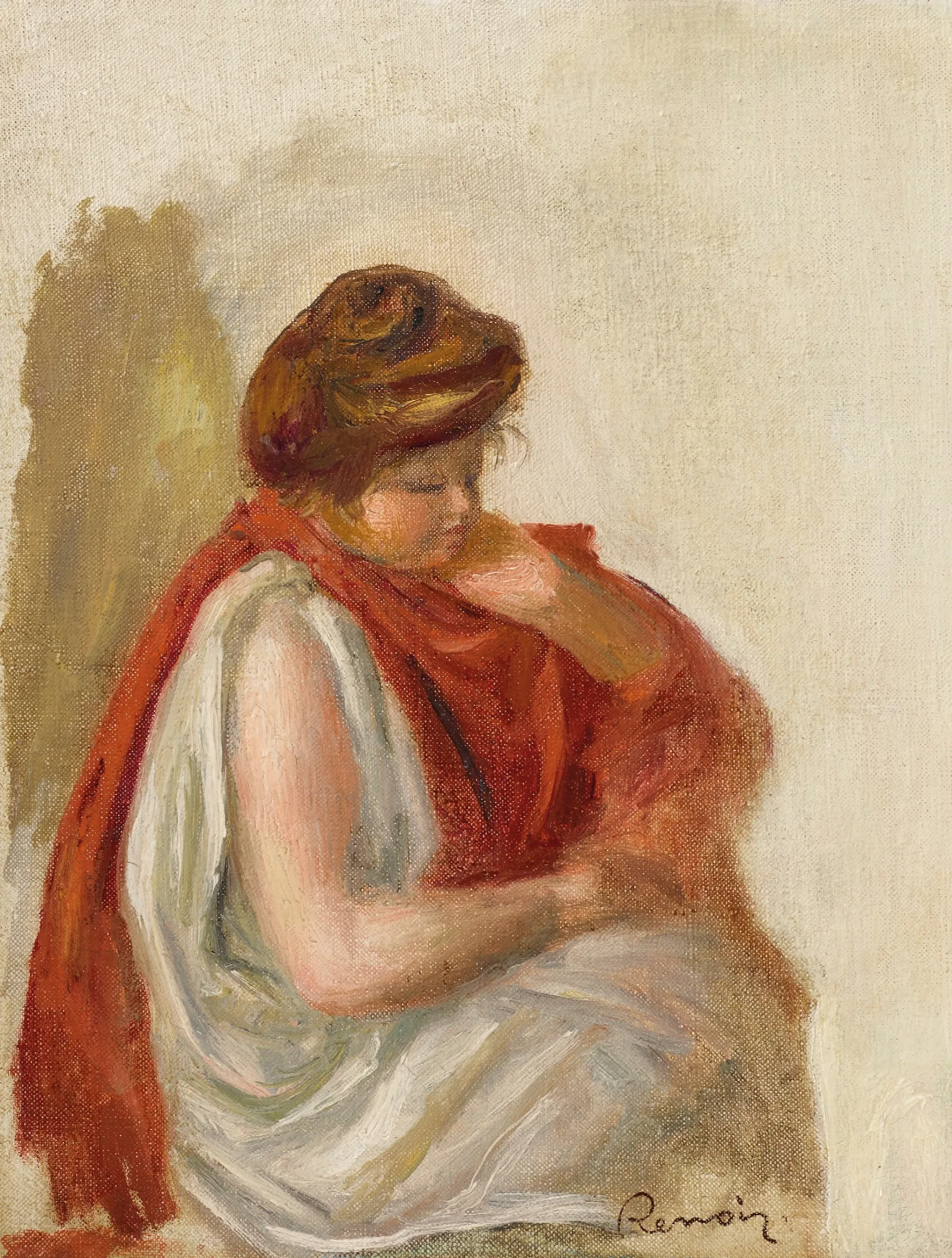 Esquisse Pour Oedipe Wall Art by Pierre-Auguste Renoir - Canvas Print