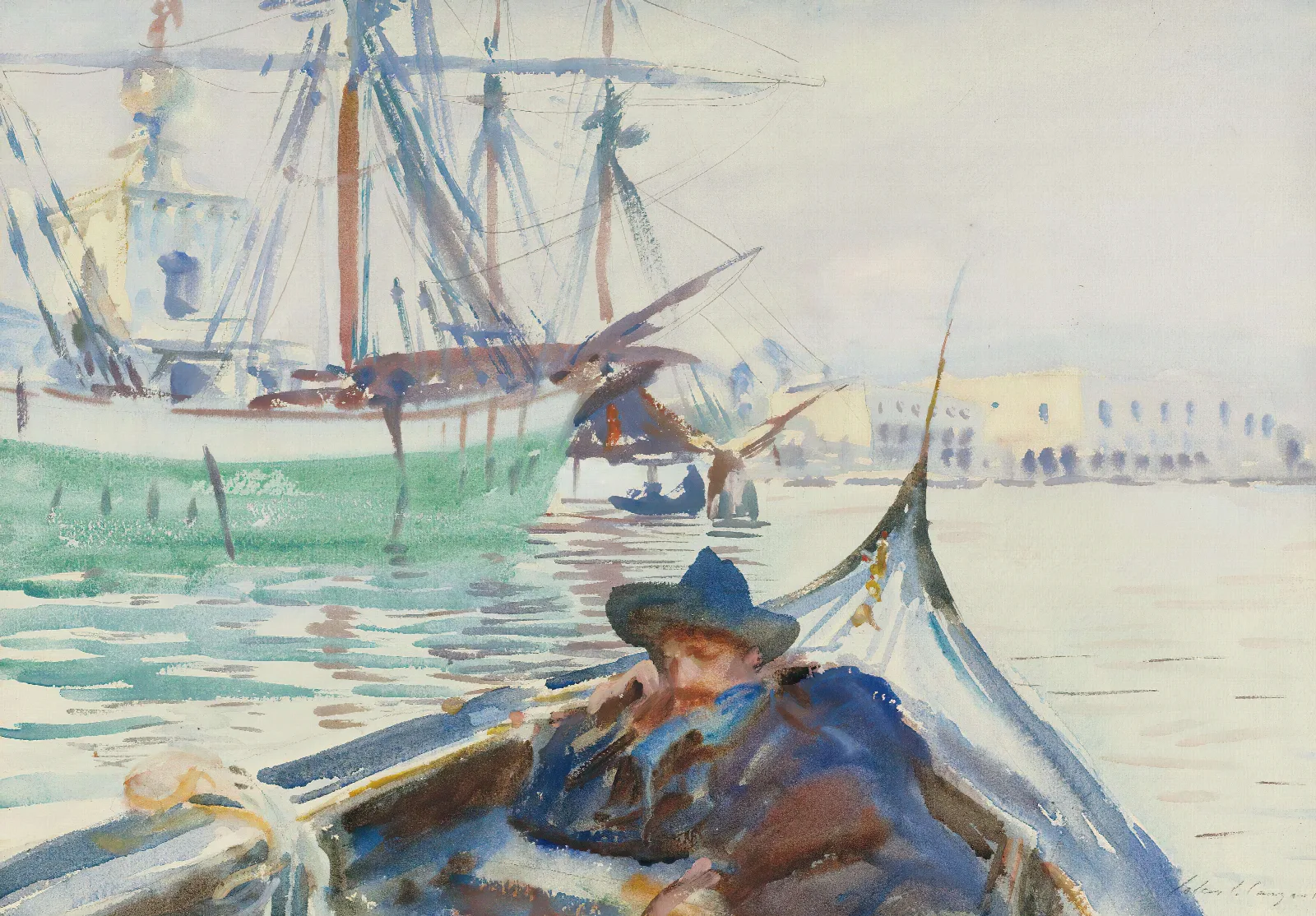 Summer On The Giudecca Wall Art by John Singer Sargent - Canvas Print