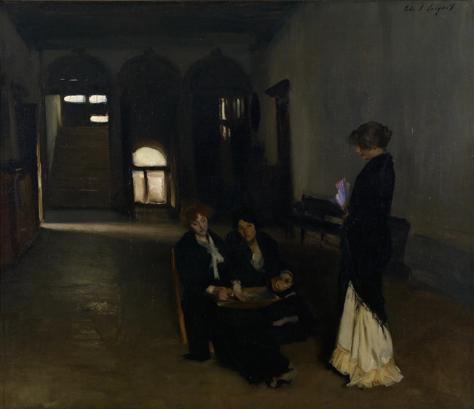 Venetian Bead Stringers Wall Art by John Singer Sargent - Canvas Print