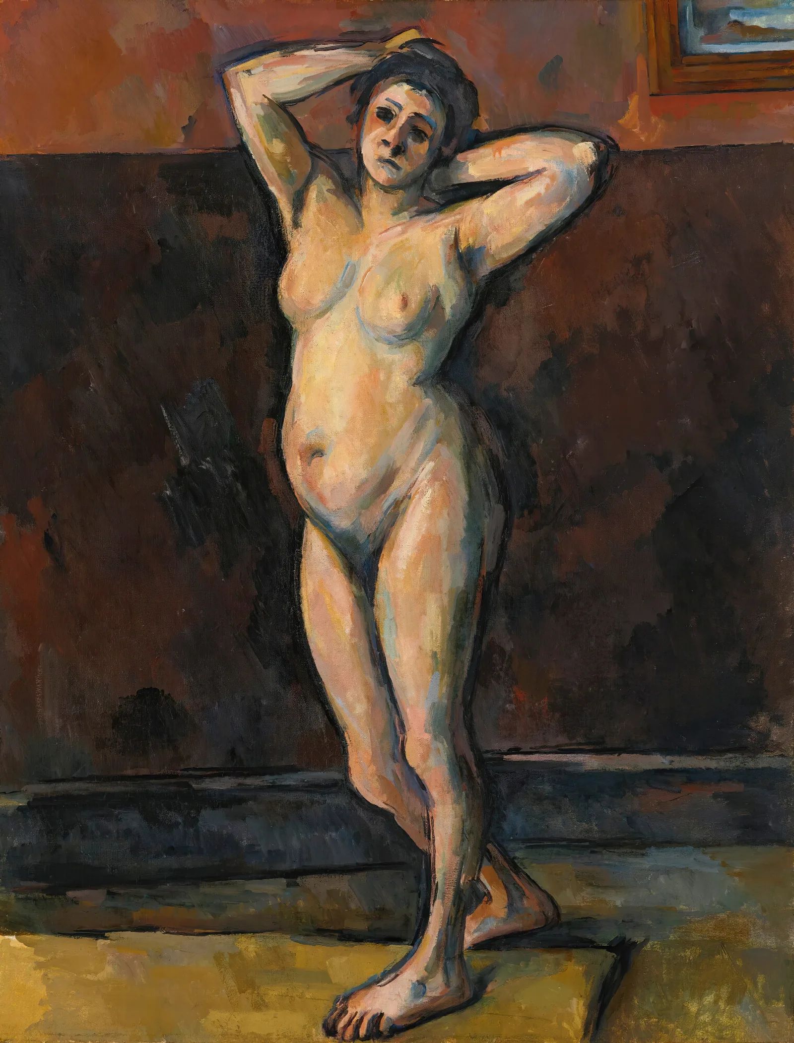 Femme Nue Debout Wall Art by Paul Cézanne - Canvas Print