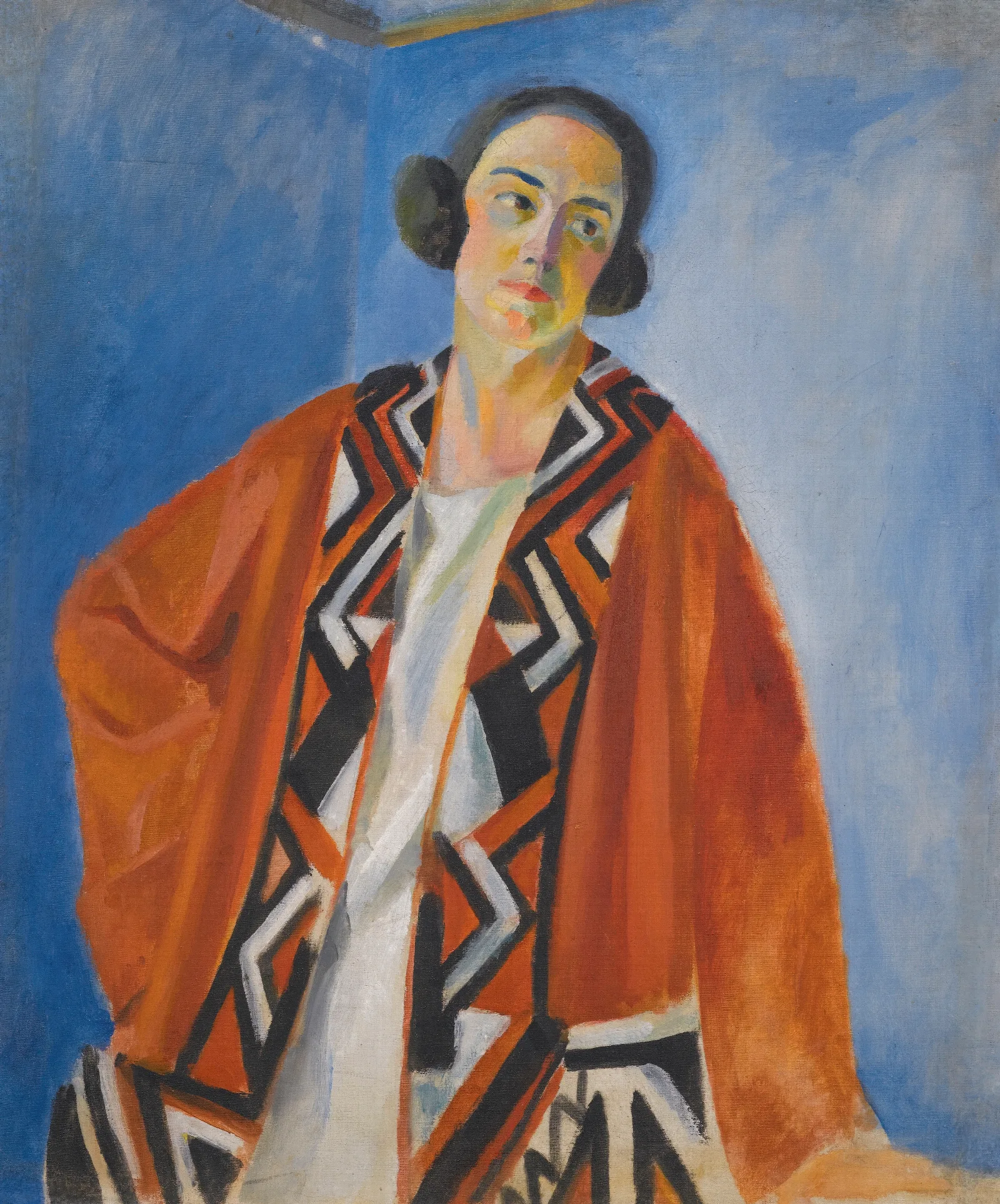 Portrait De Helene Marre Wall Art by Robert Delaunay - Canvas Print