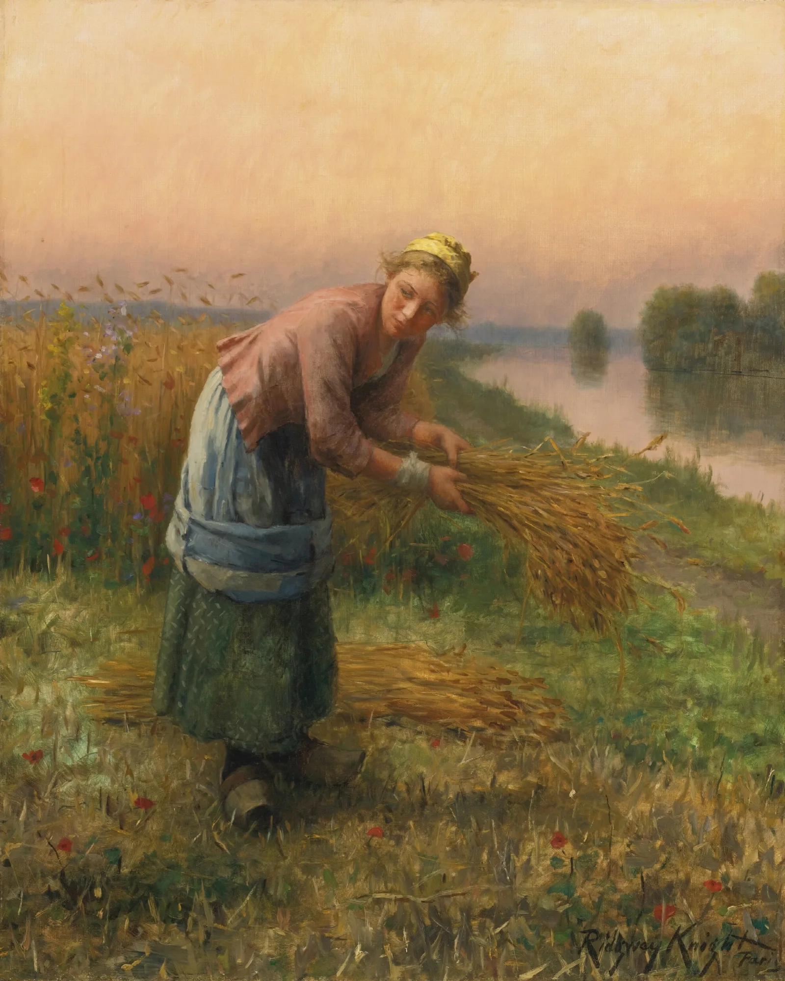 The Gleaner 5 Wall Art by Daniel Ridgway Knight - Canvas Print