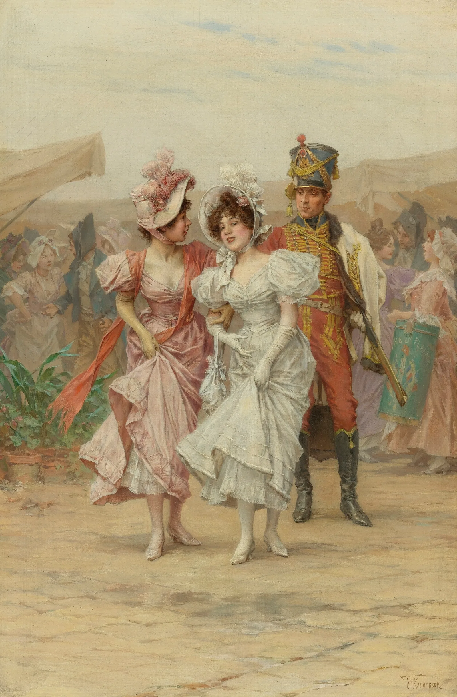 The Fete At St Cloud Wall Art by Frederik Hendrik Kaemmerer - Canvas Print