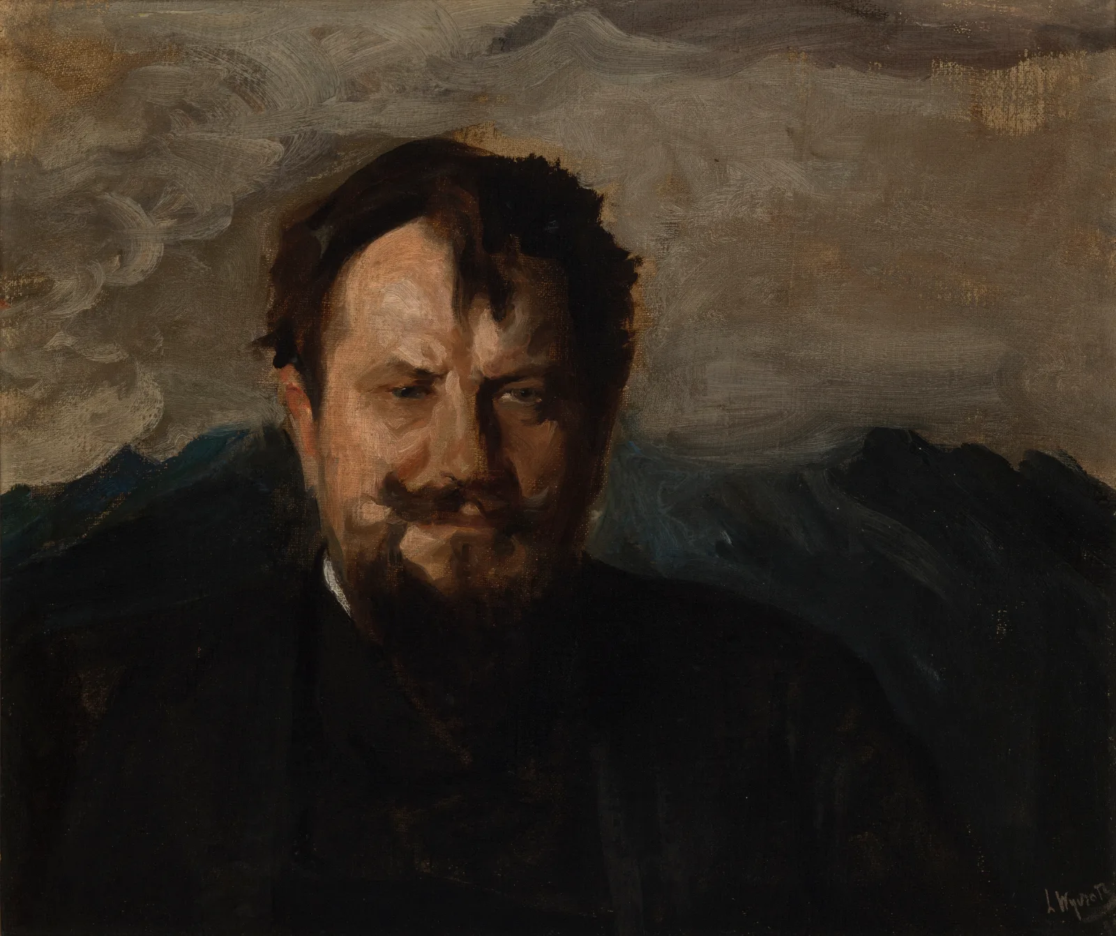 Portrait Of Jan Kasprowicz Wall Art by Leon Wyczółkowski - Canvas Print