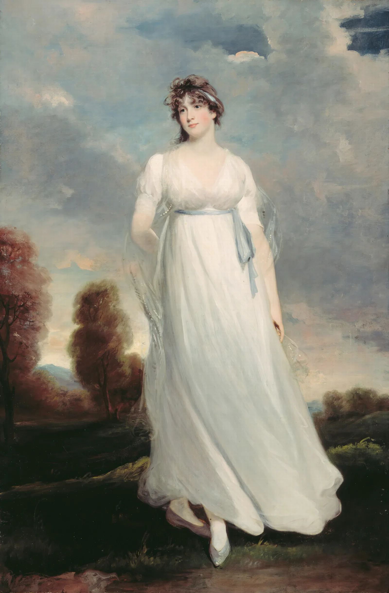 Mrs Dottin Wall Art by John Hoppner - Canvas Print