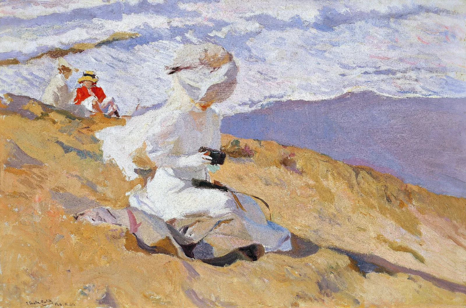 Capturing The Moment Wall Art by Joaquín Sorolla - Canvas Print