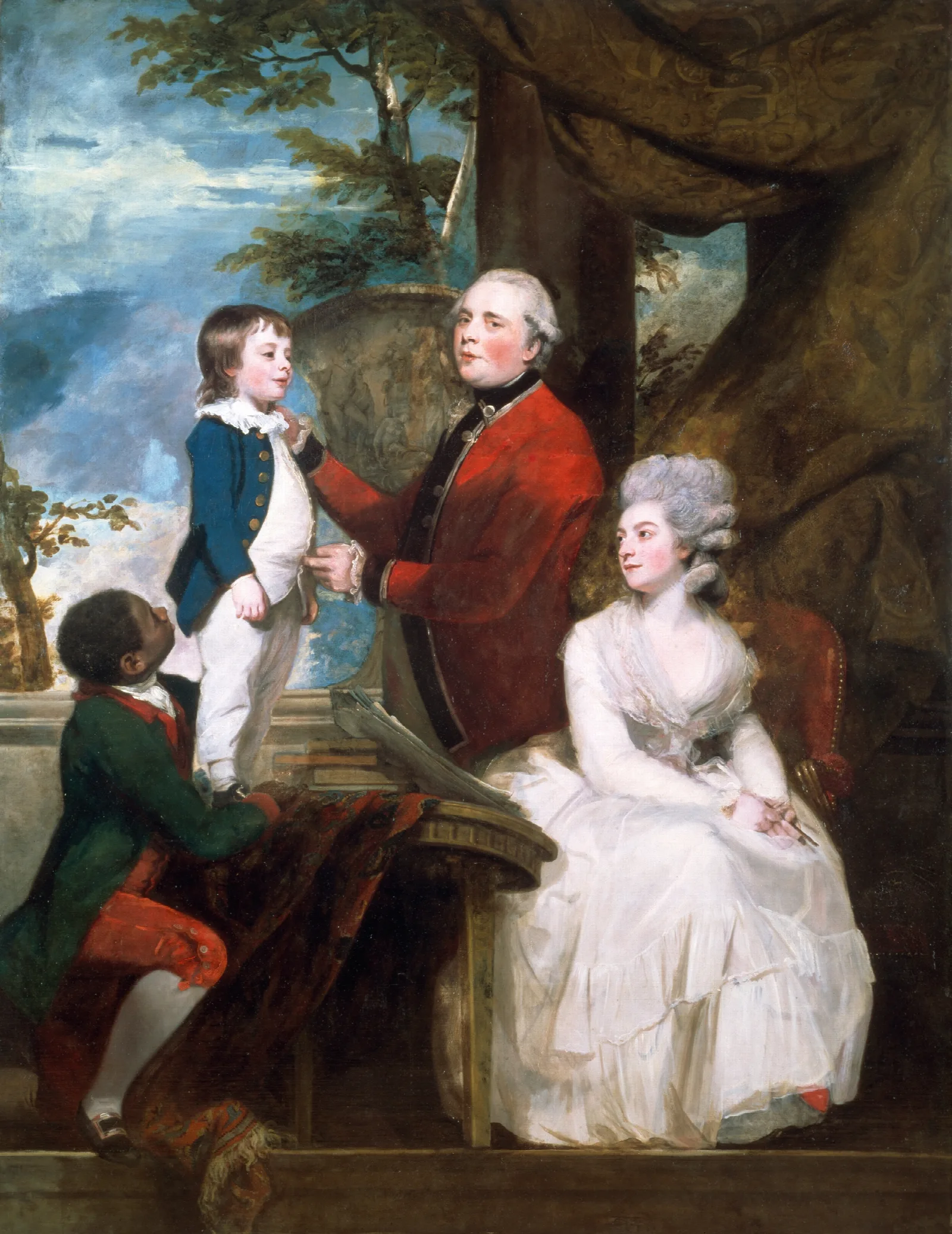 The Temple Family Wall Art by Sir Joshua Reynolds - Canvas Print