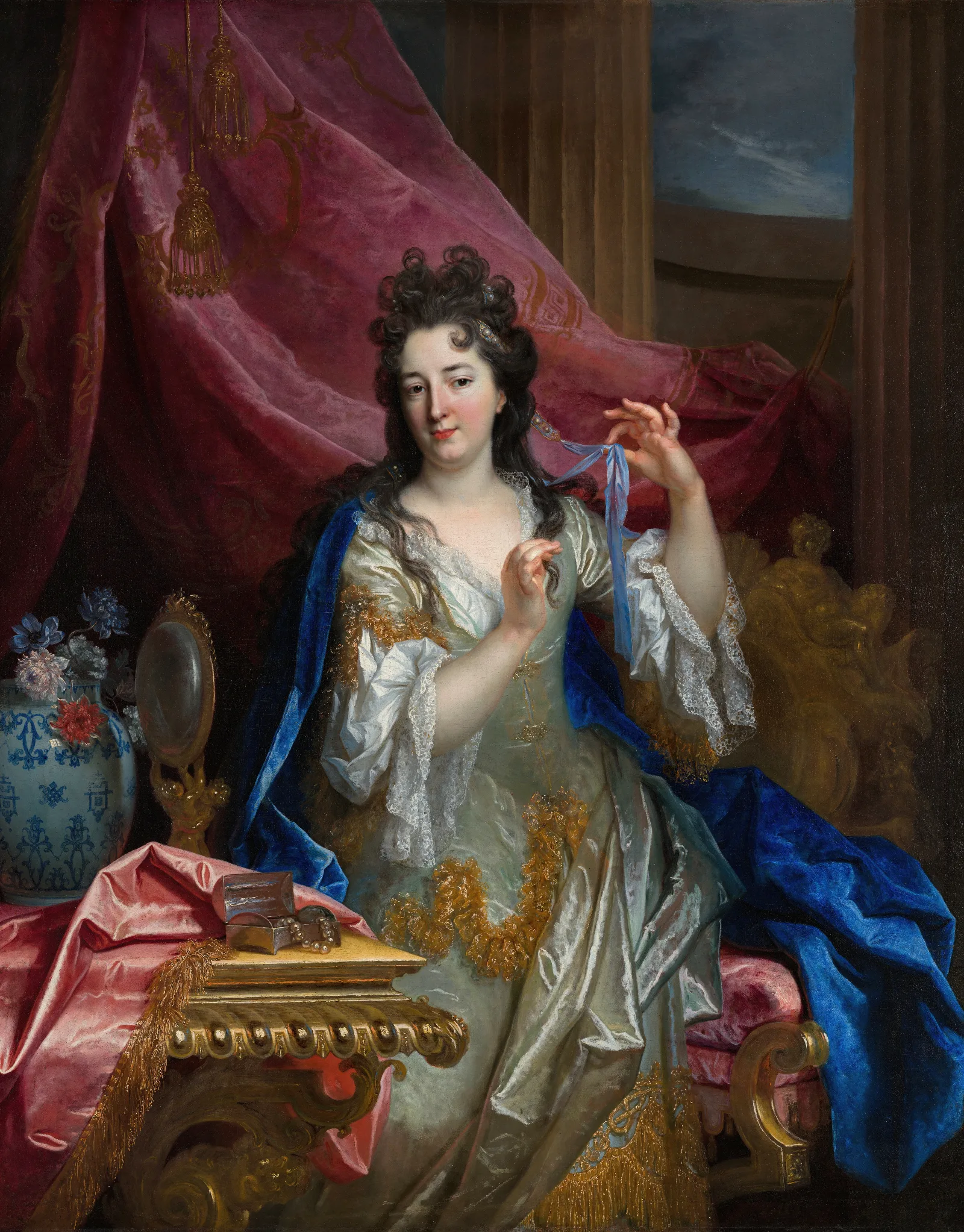 Portrait Of A Woman 347 Wall Art by Nicolas de Largillière - Canvas Print