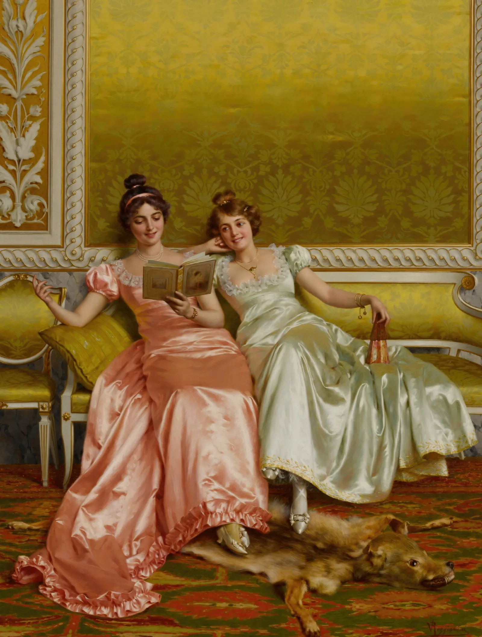 An Amusing Chapter Wall Art by Vittorio Reggianini - Canvas Print