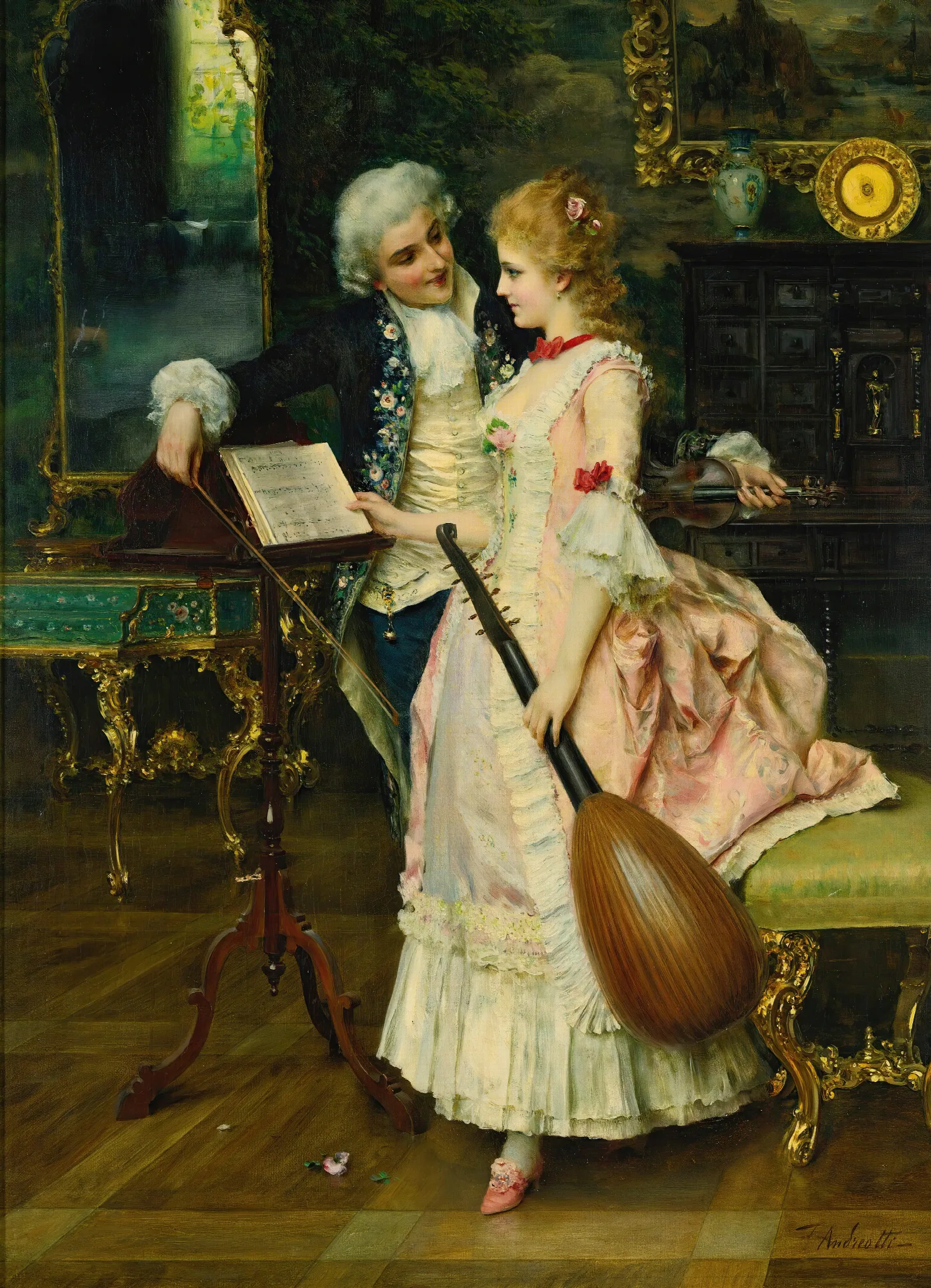 An Interlude Wall Art by Federico Andreotti - Canvas Print