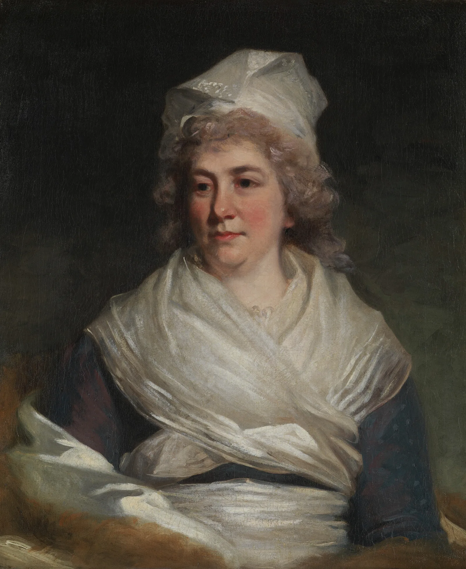 Mrs Richard Bache Sarah Franklin 1743 1808 Wall Art by John Hoppner - Canvas Print
