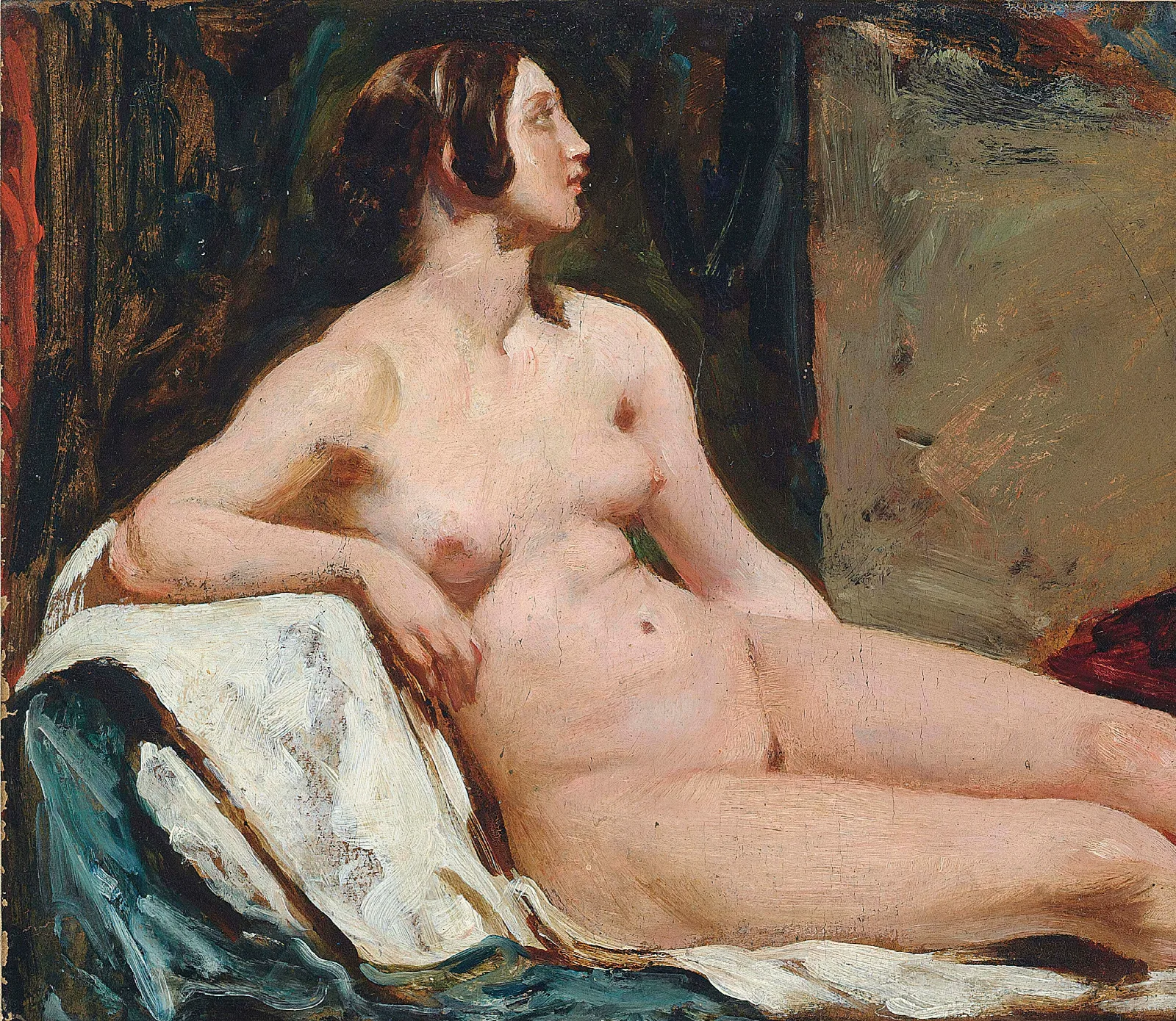 Female Nude 12 Wall Art by William Etty - Canvas Print