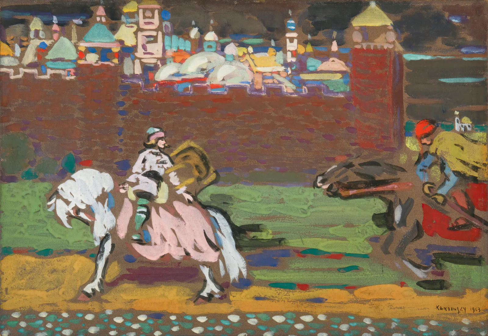 Crusaders Wall Art by Wassily Kandinsky - Canvas Print