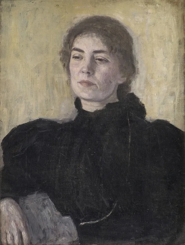 Thora Bendix Nee Anne Victoria Sundberg Wall Art by Vilhelm Hammershøi - Canvas Print