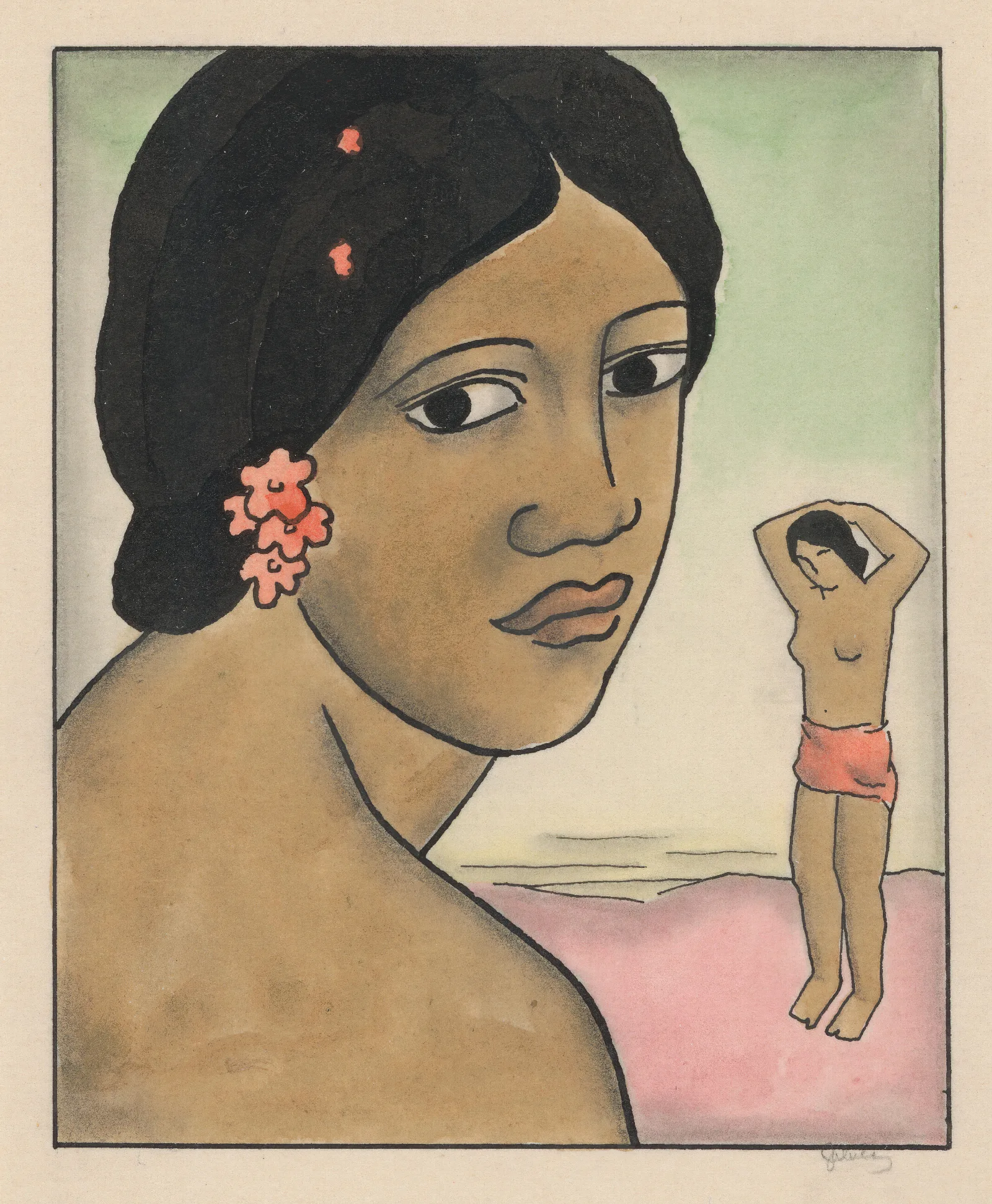 Tahitanka Wall Art by Mikuláš Galanda - Canvas Print
