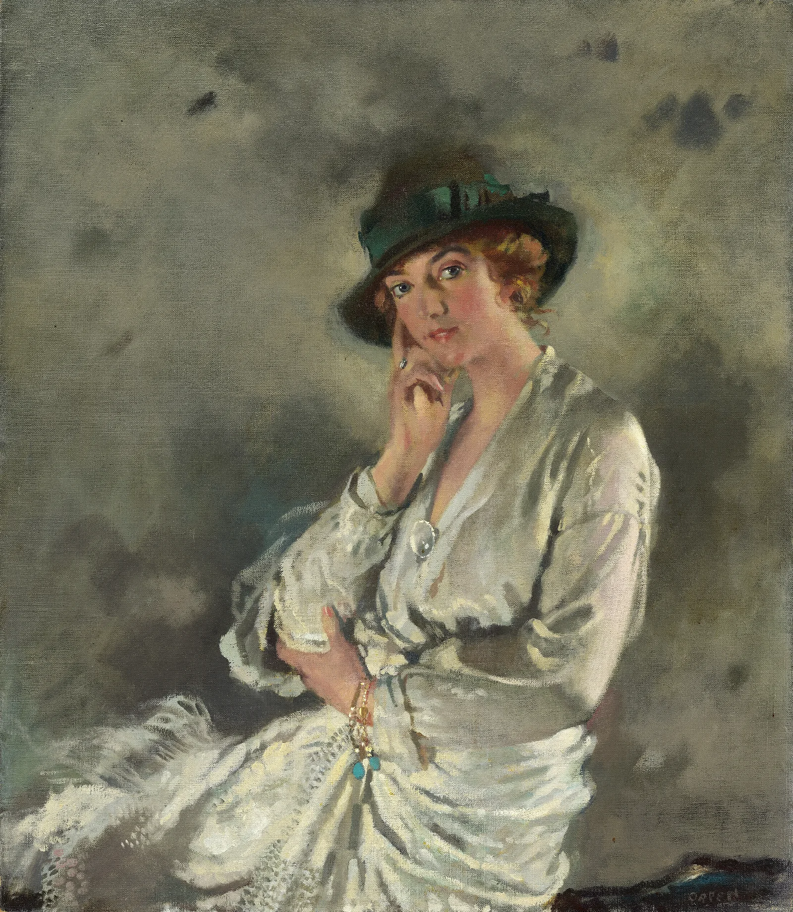 Mrs Charles S Carstairs Wall Art by William Orpen - Canvas Print