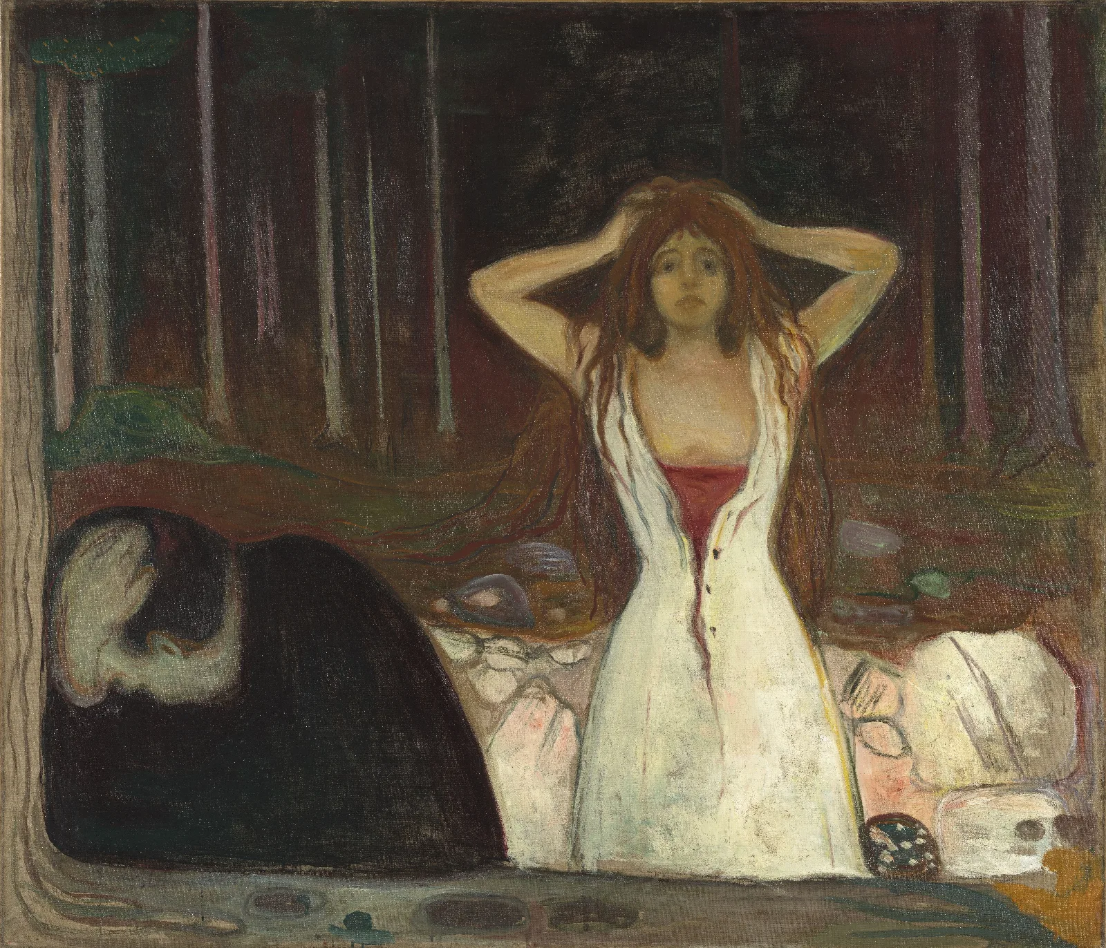 Ashes Wall Art by Edvard Munch - Canvas Print