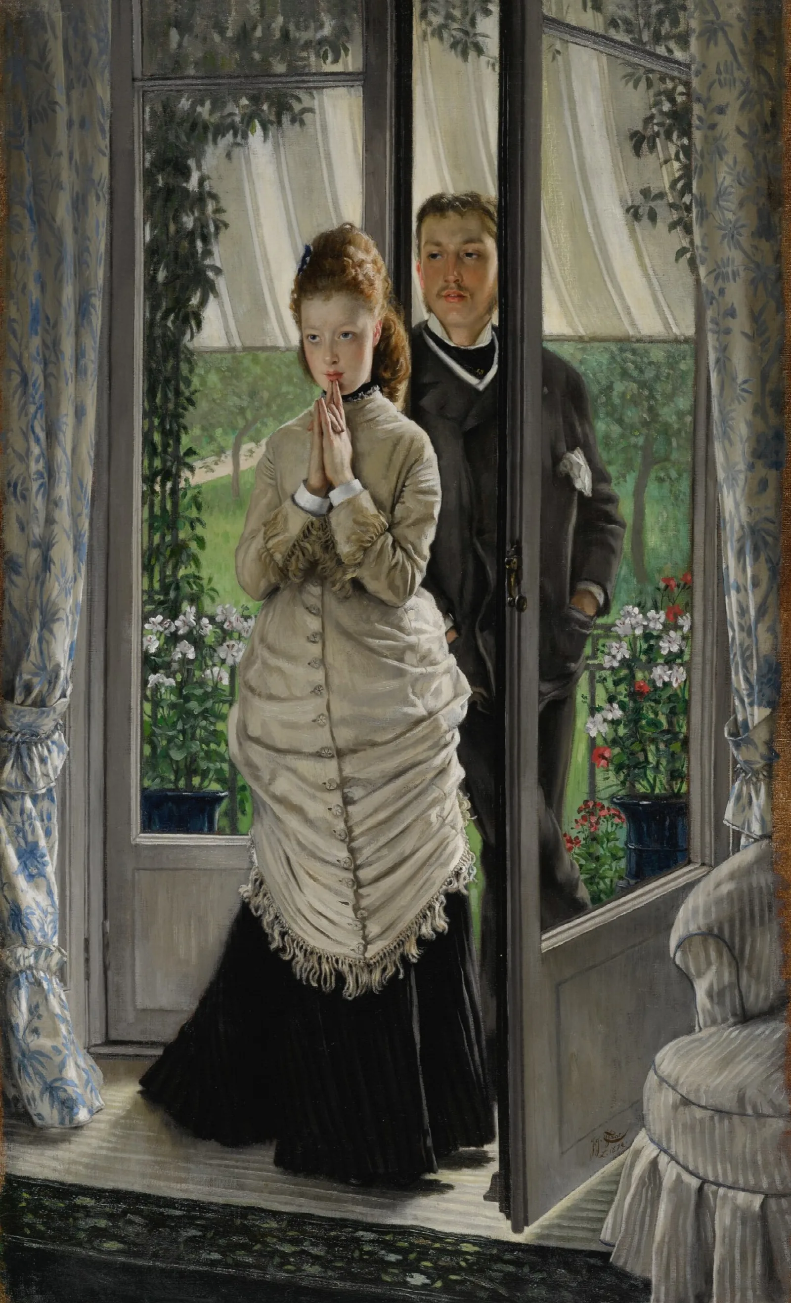 The Proposal 8 Wall Art by James Tissot - Canvas Print