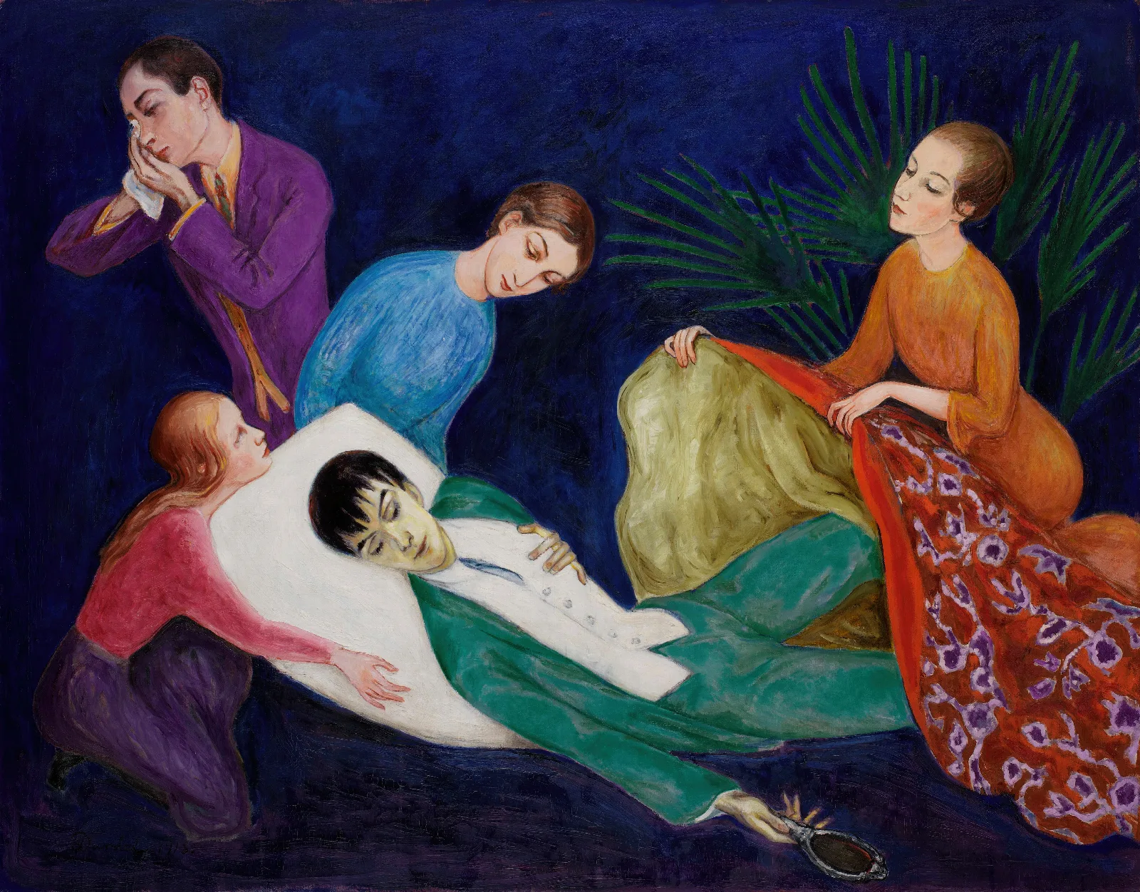 The Dying Dandy Wall Art by Nils Dardel - Canvas Print