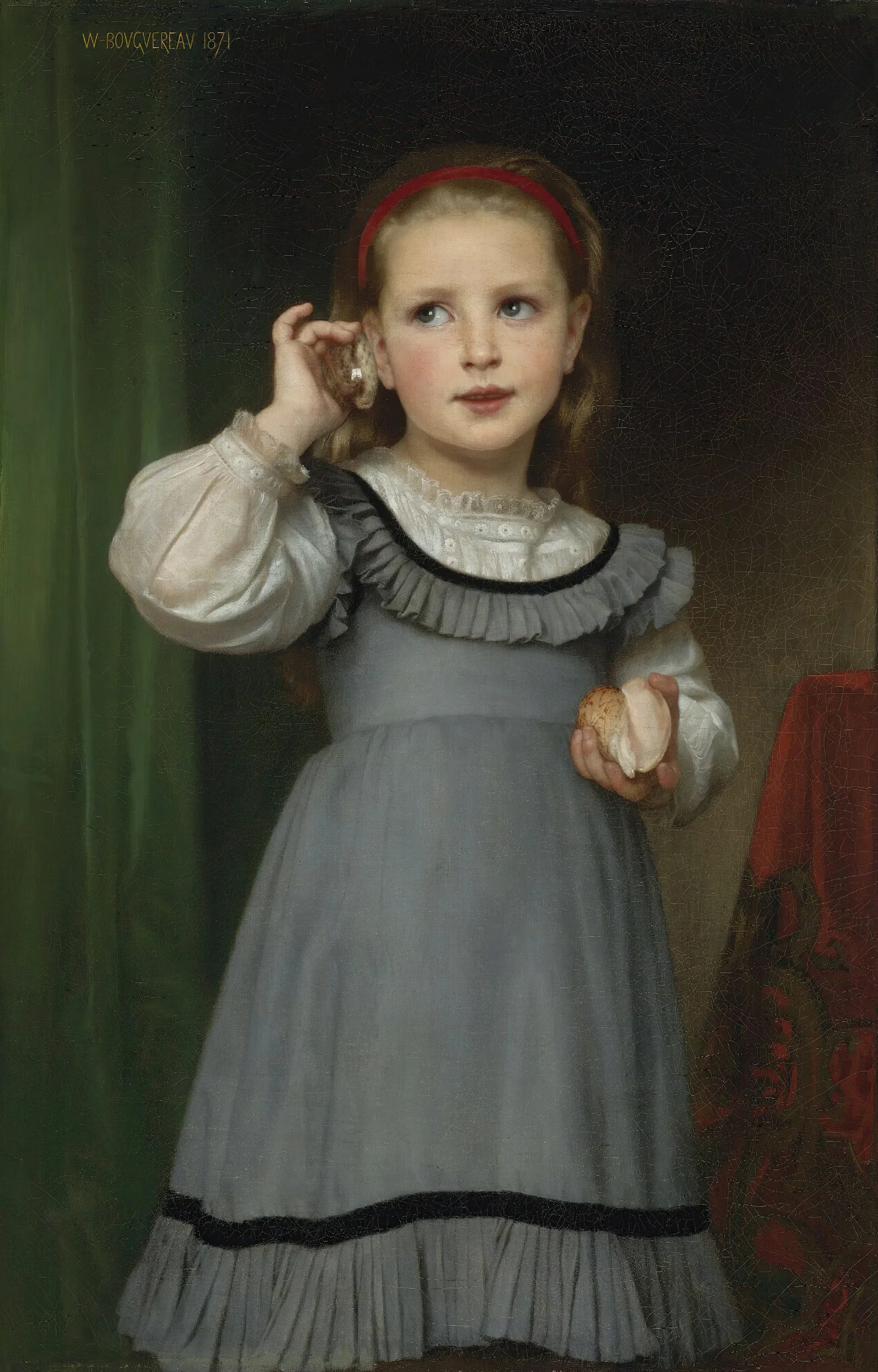 Le Bruit De La Mer Wall Art by William Bouguereau - Canvas Print