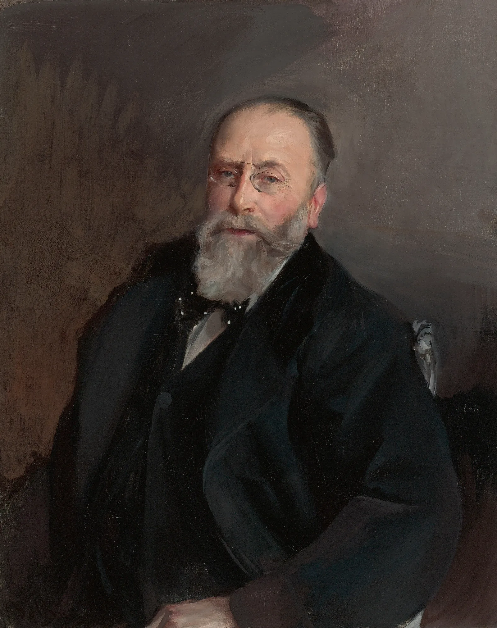 Portrait Of Baron De Rothschild Wall Art by Giovanni Boldini - Canvas Print