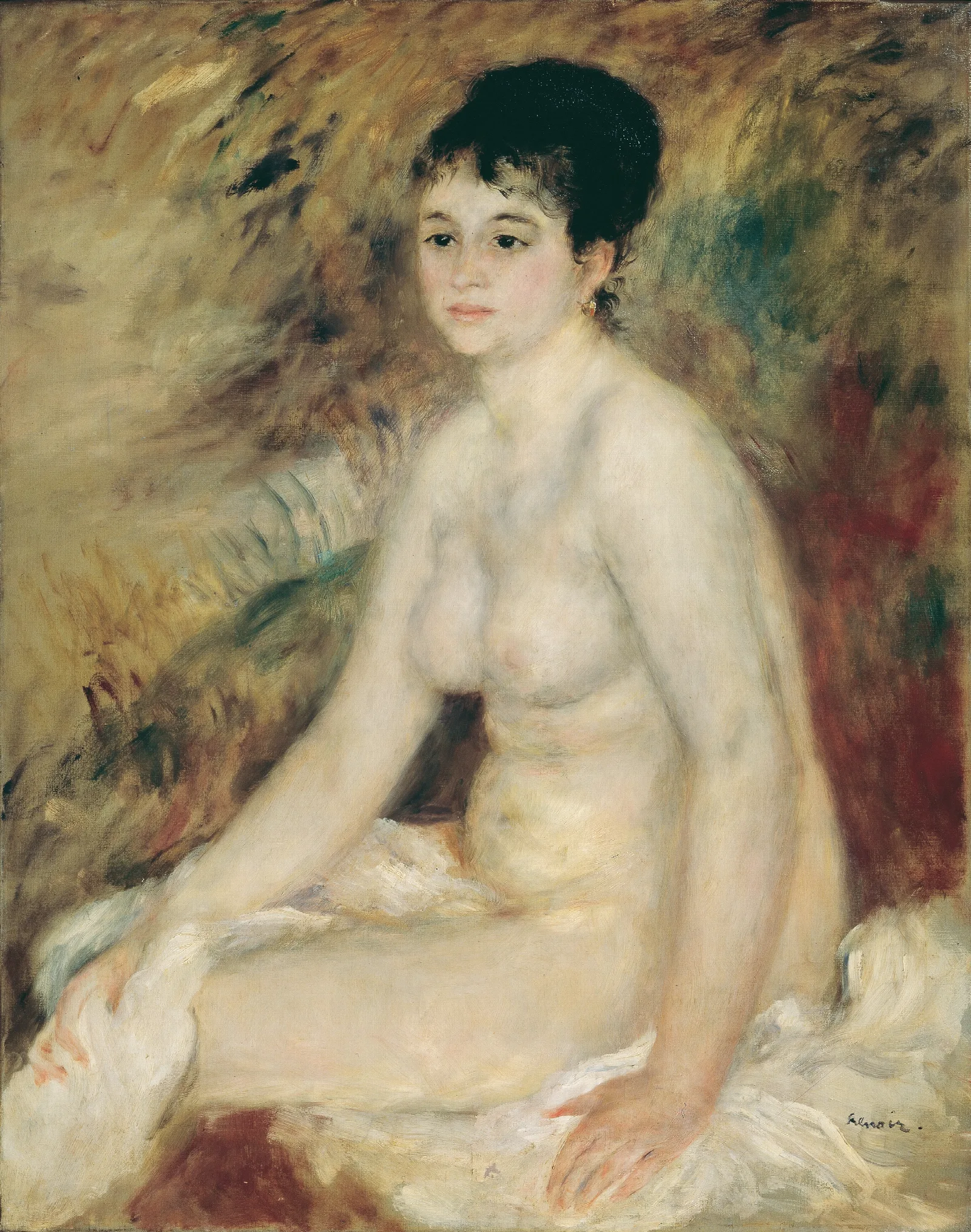 Nach Dem Bade Wall Art by Pierre-Auguste Renoir - Canvas Print