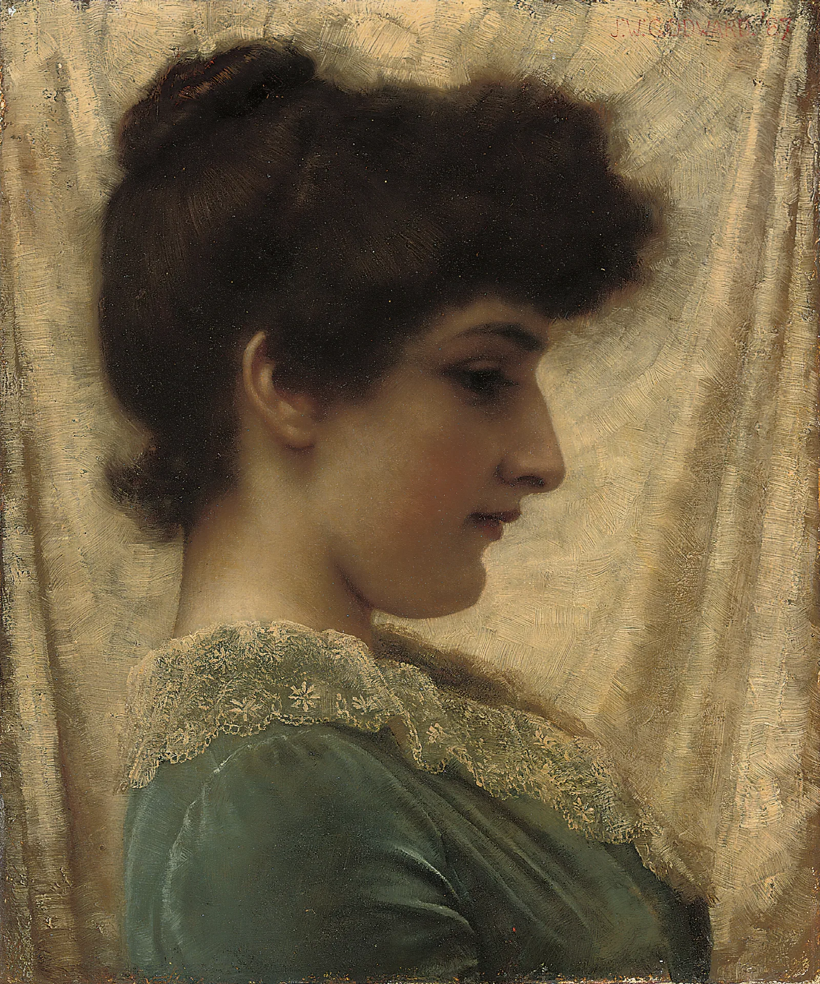 Dora 1887 Wall Art by John William Godward - Canvas Print