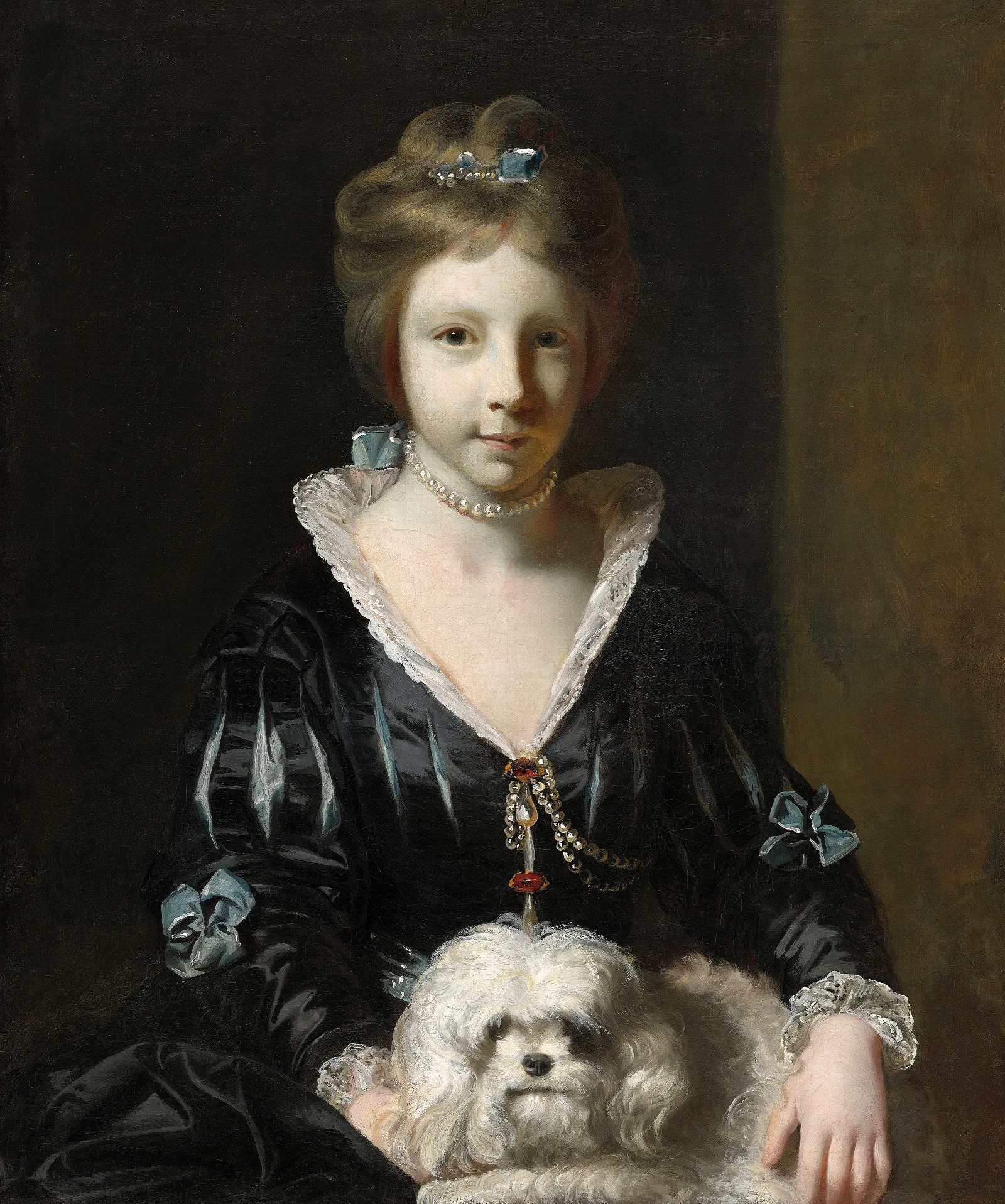 Miss Beatrix Lister Wall Art by Sir Joshua Reynolds - Canvas Print