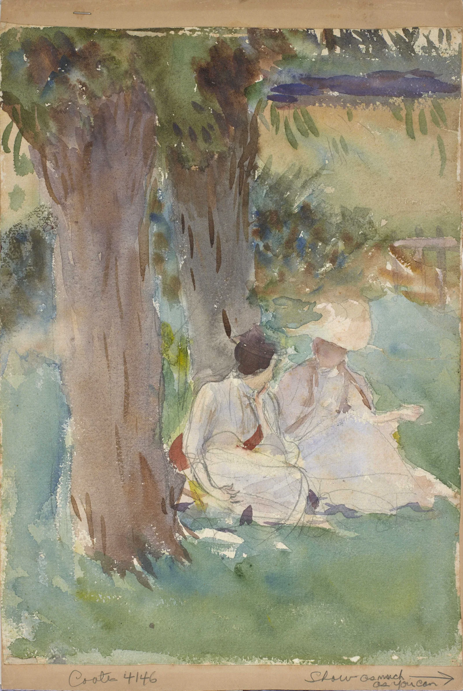 Under The Willows Wall Art by John Singer Sargent - Canvas Print