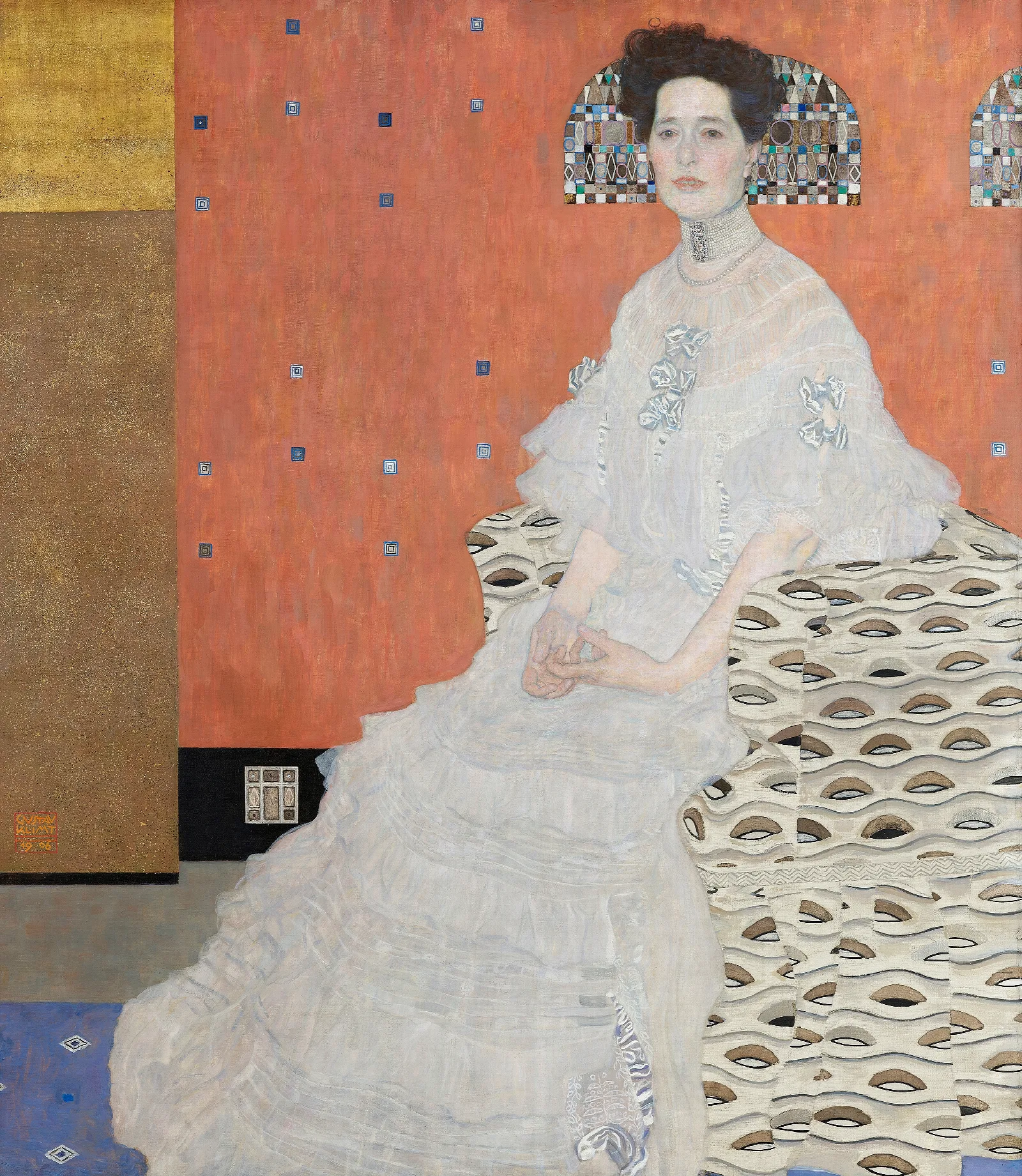 Fritza Riedler Wall Art by Gustav Klimt - Canvas Print