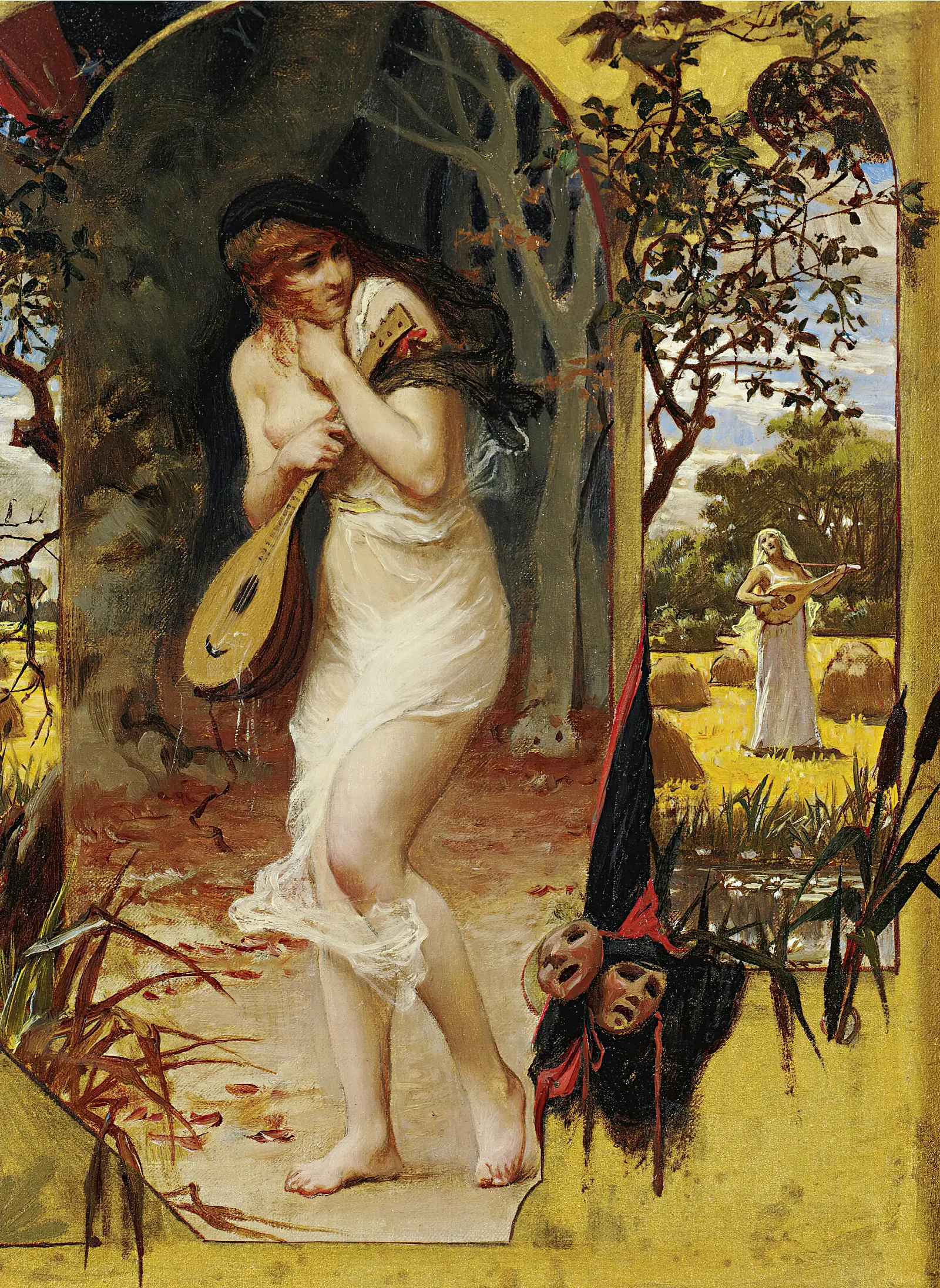 La Cigale Wall Art by Frederick Arthur Bridgman - Canvas Print