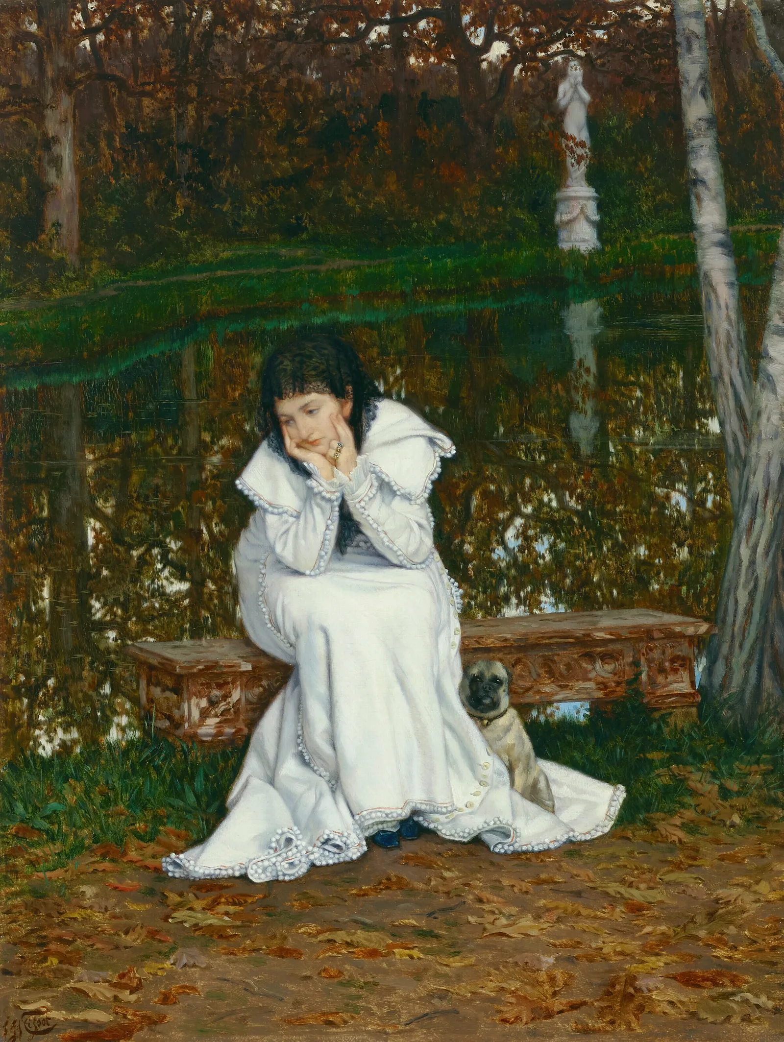Melancolie 4 Wall Art by James Tissot - Canvas Print